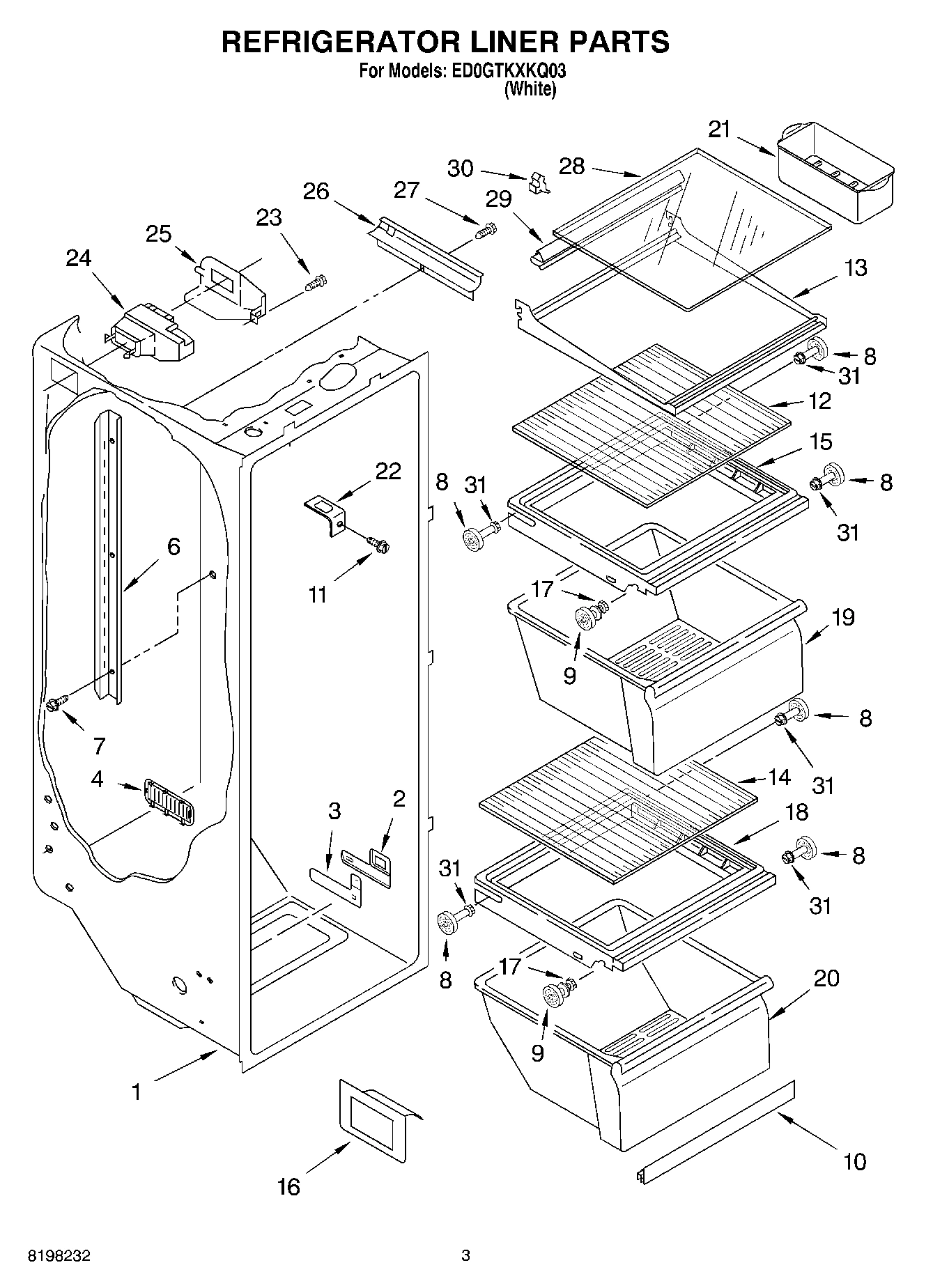 02 - REFRIGERATOR LINER