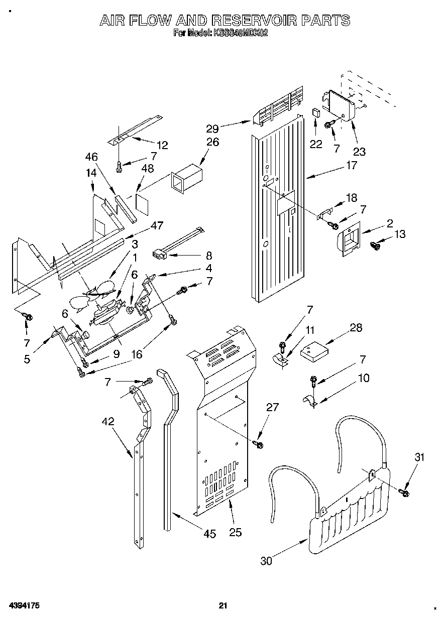 14 - AIR FLOW AND RESERVOIR