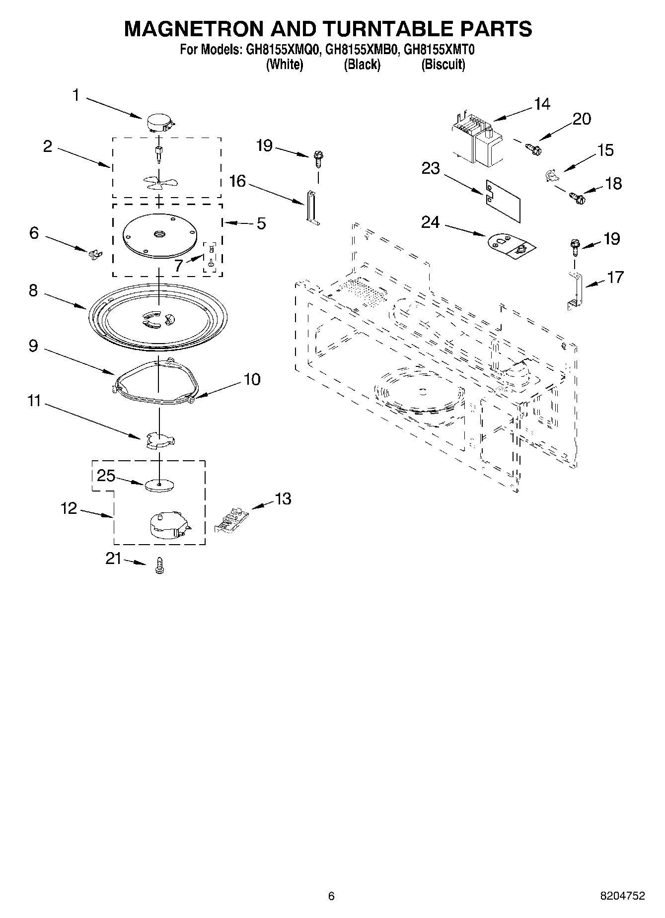 05 - MAGNETRON AND TURNTABLE PARTS