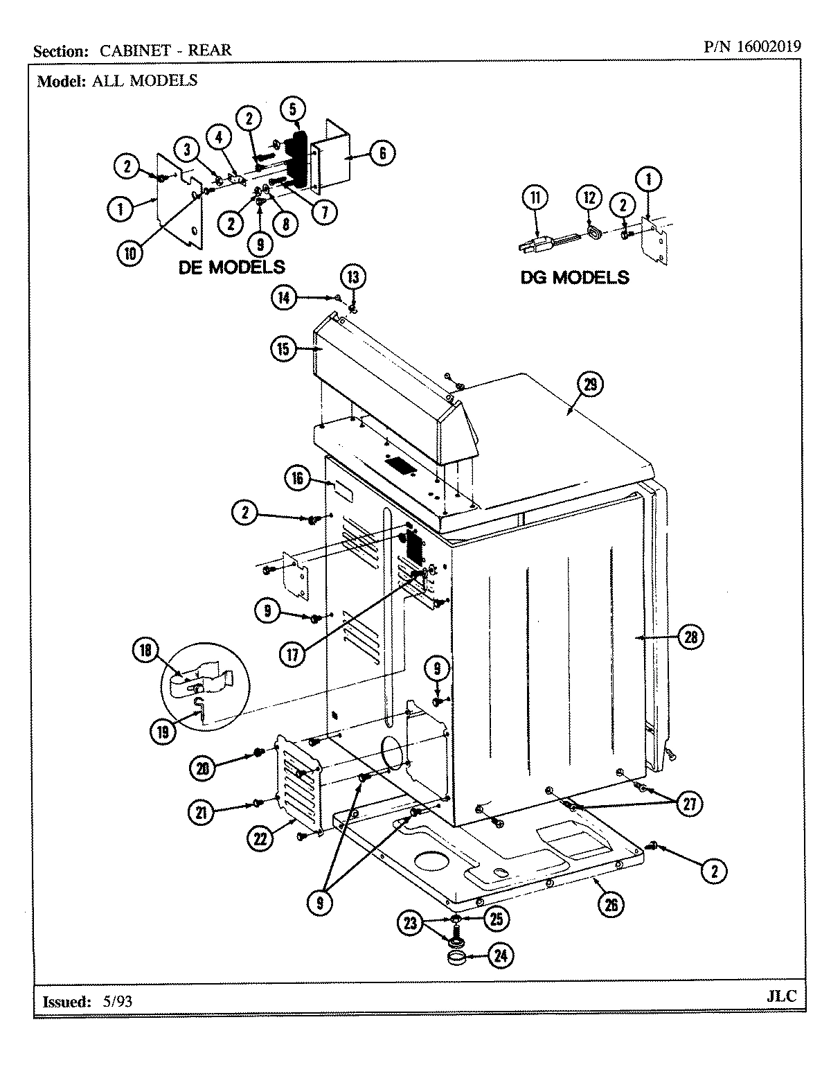 02 - CABINET-REAR (LDE7500ACM,ADM) & (LDG)