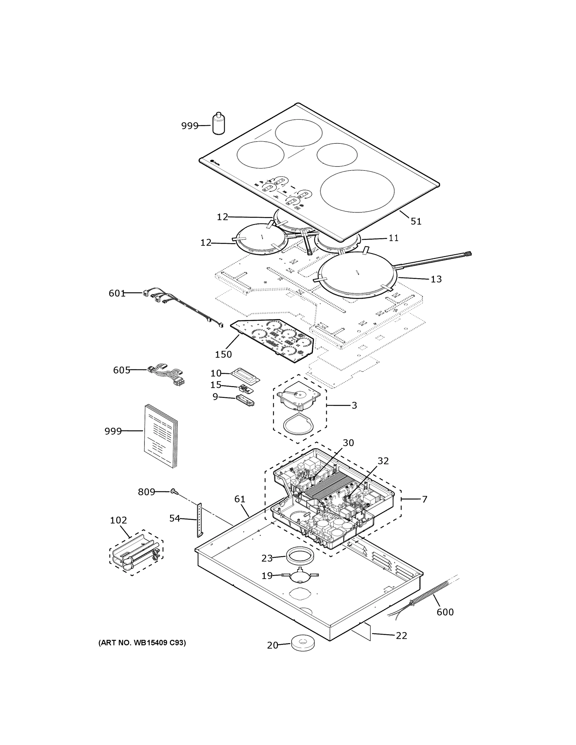 CONTROL PANEL & COOKTOP