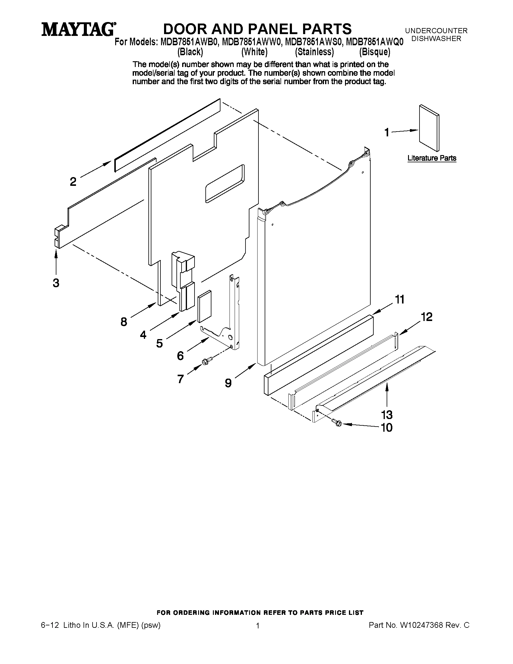 01 - DOOR AND PANEL PARTS