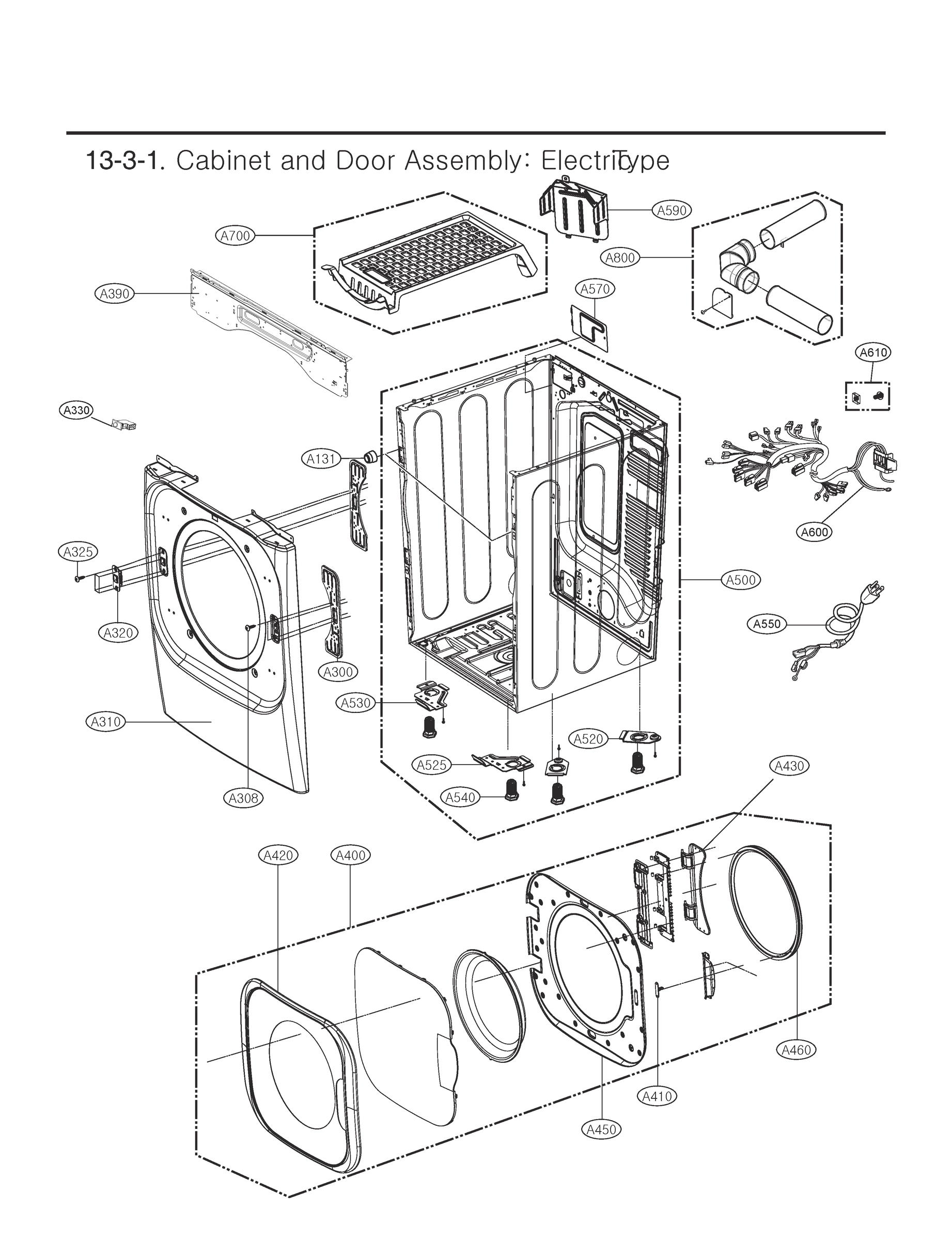 CABINET AND DOOR ASSEMBLY