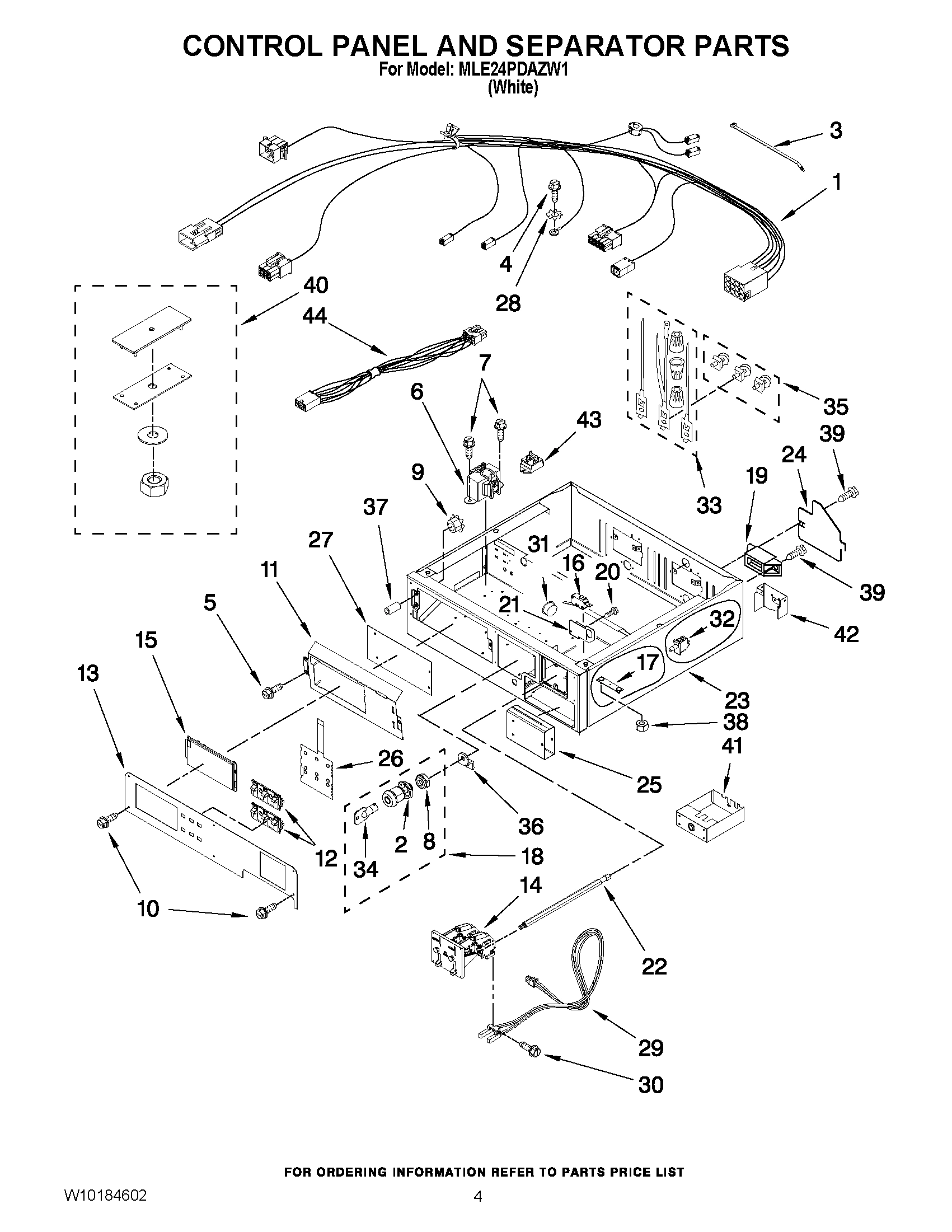 02 - CONTROL PANEL AND SEPARATOR PARTS
