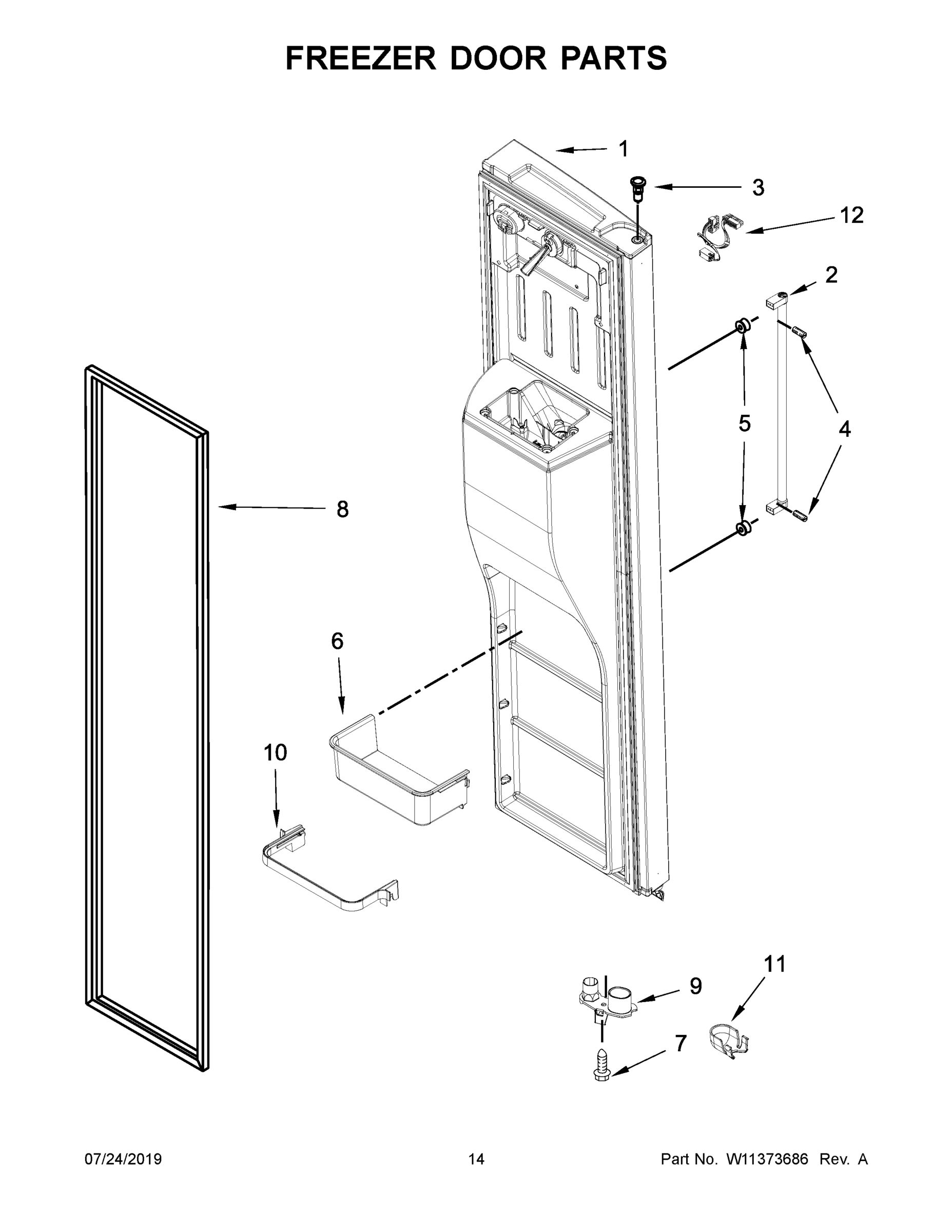 08 - FREEZER DOOR PARTS