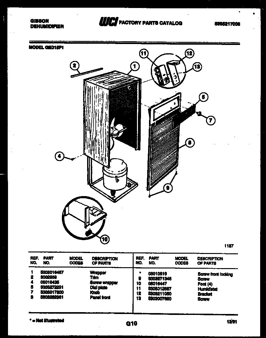 02 - CABINET AND CONTROL PARTS