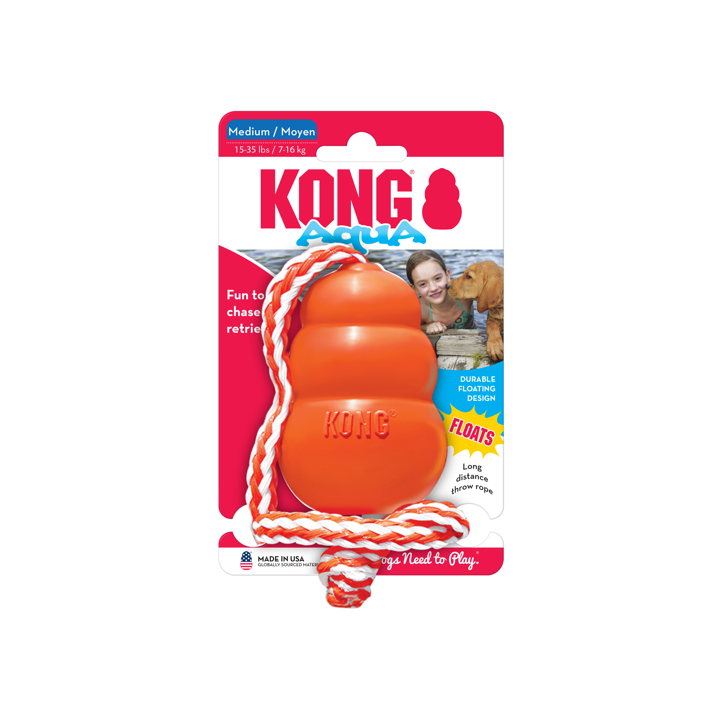 KONG Aqua onpack produktbillede