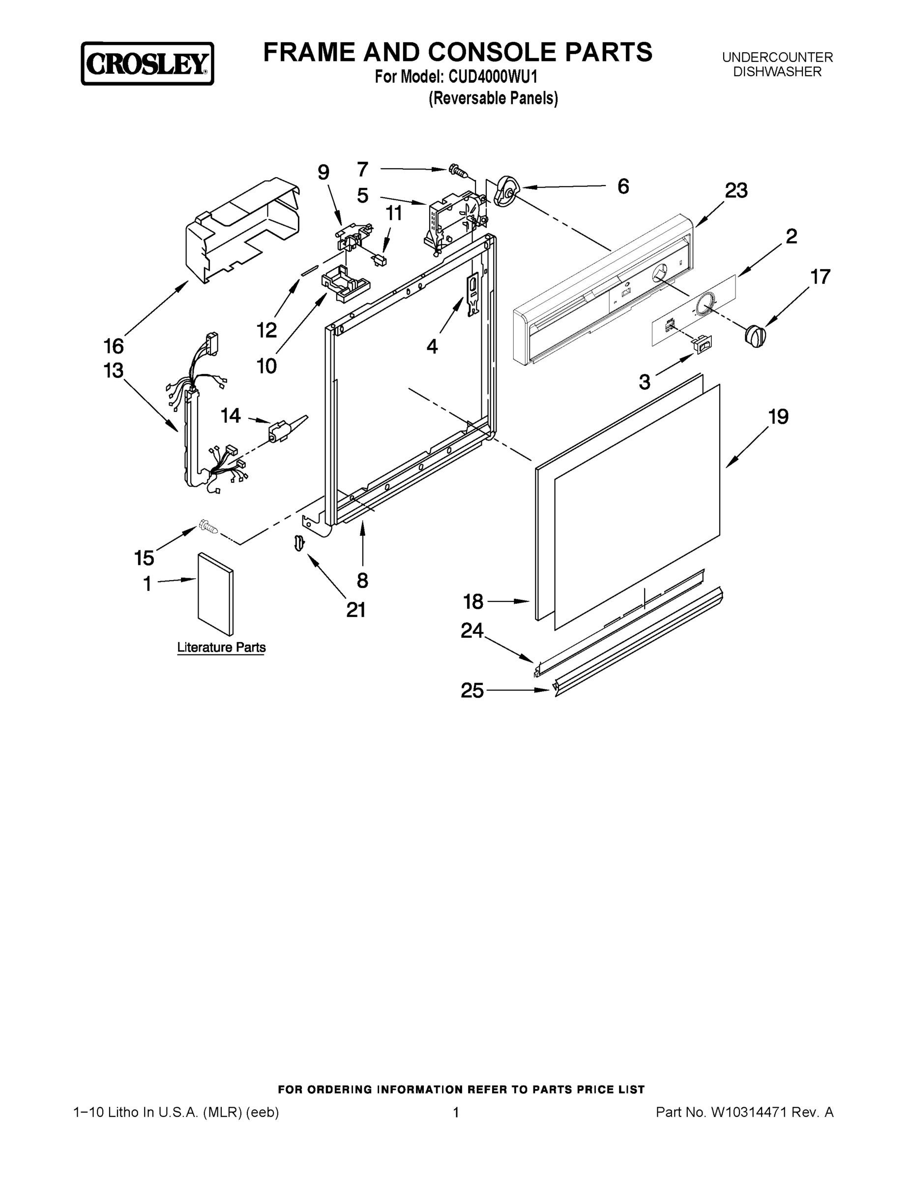 01 - FRAME AND CONSOLE PARTS