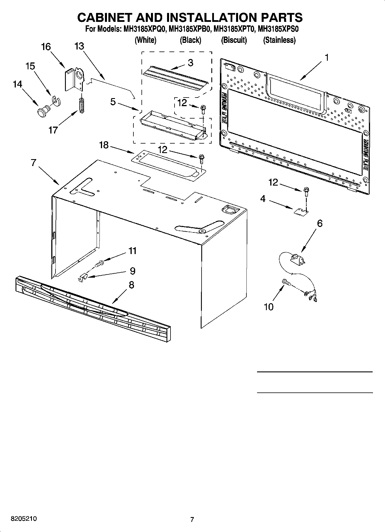 06 - CABINET AND INSTALLATION PARTS