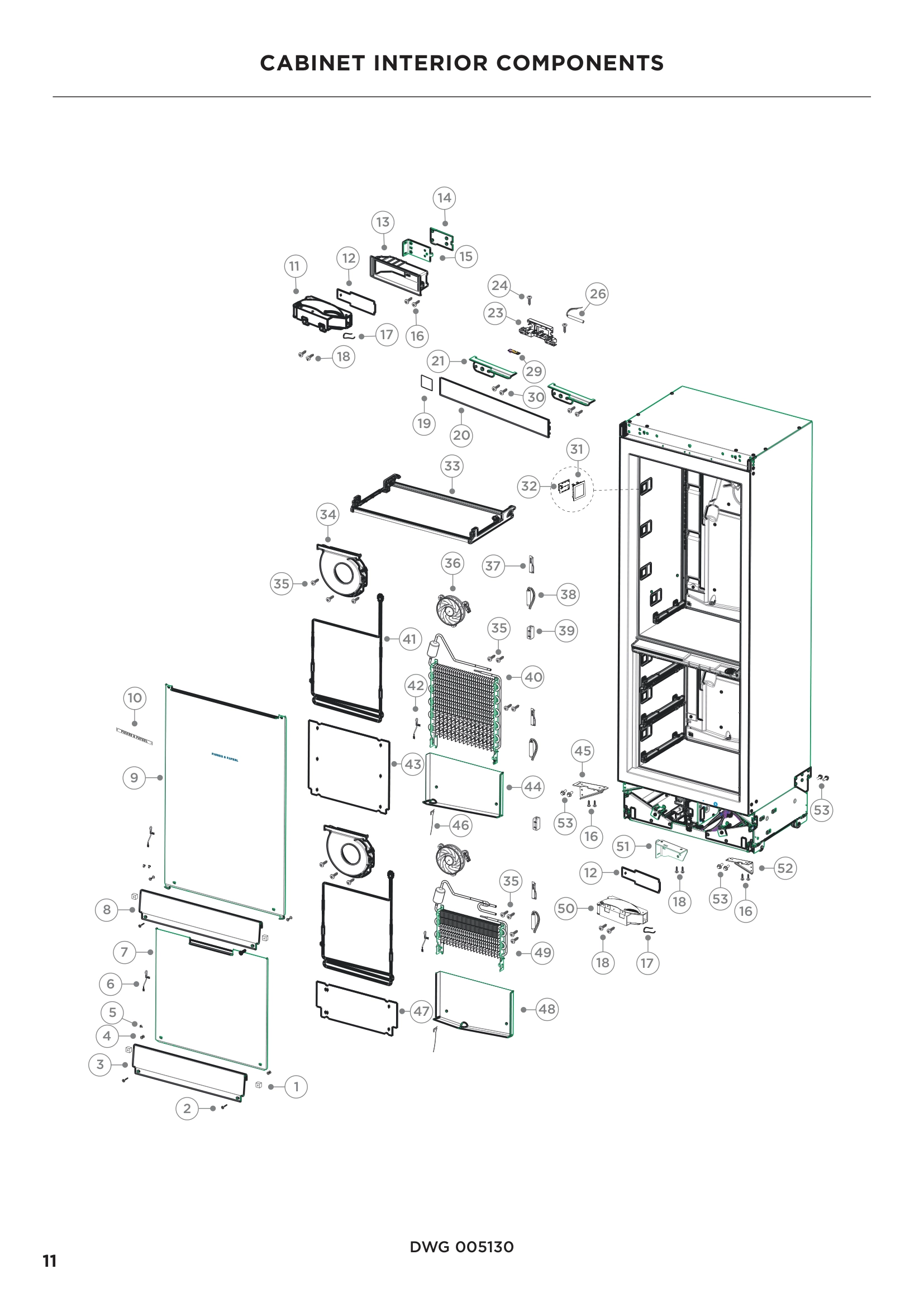 CABINET INTERIOR COMPONENTS