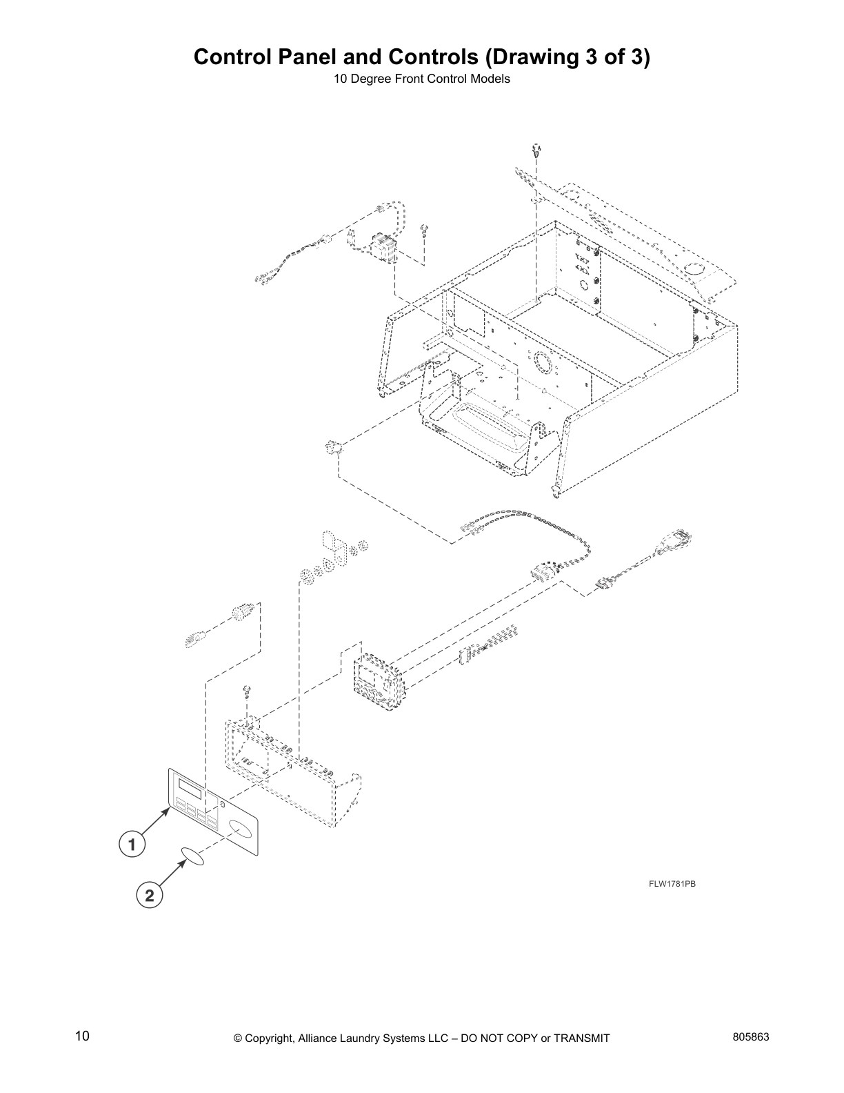 Control Panel and Controls (Drawing 3 of 3)
