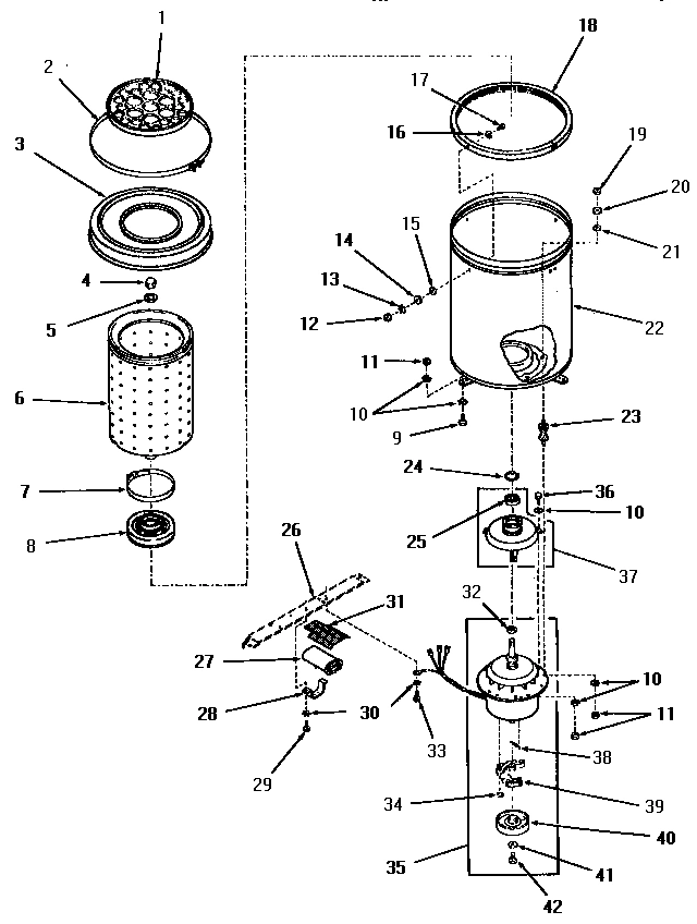 08 - SPIN TUB AND MOTOR