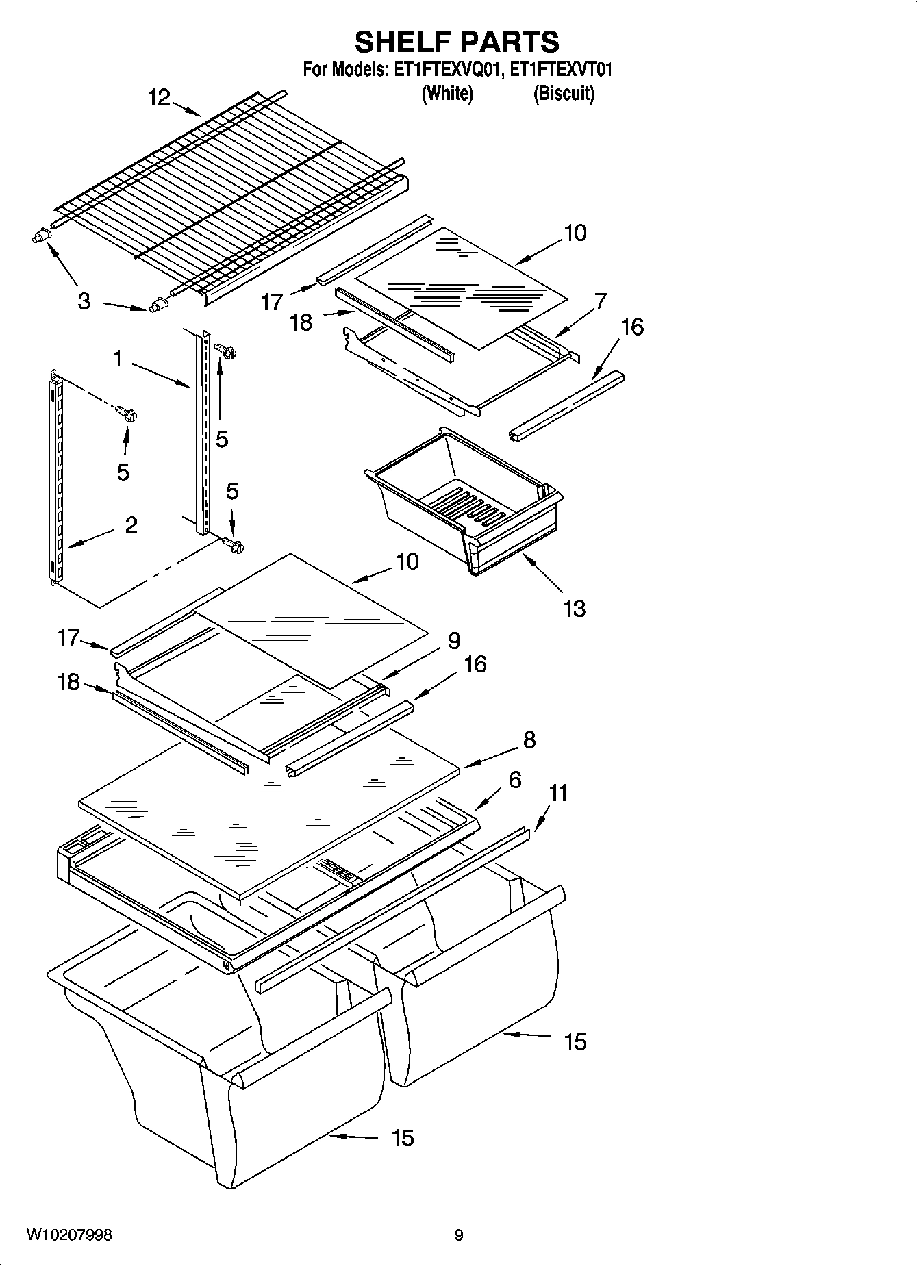 05 - SHELF PARTS, OPTIONAL PARTS