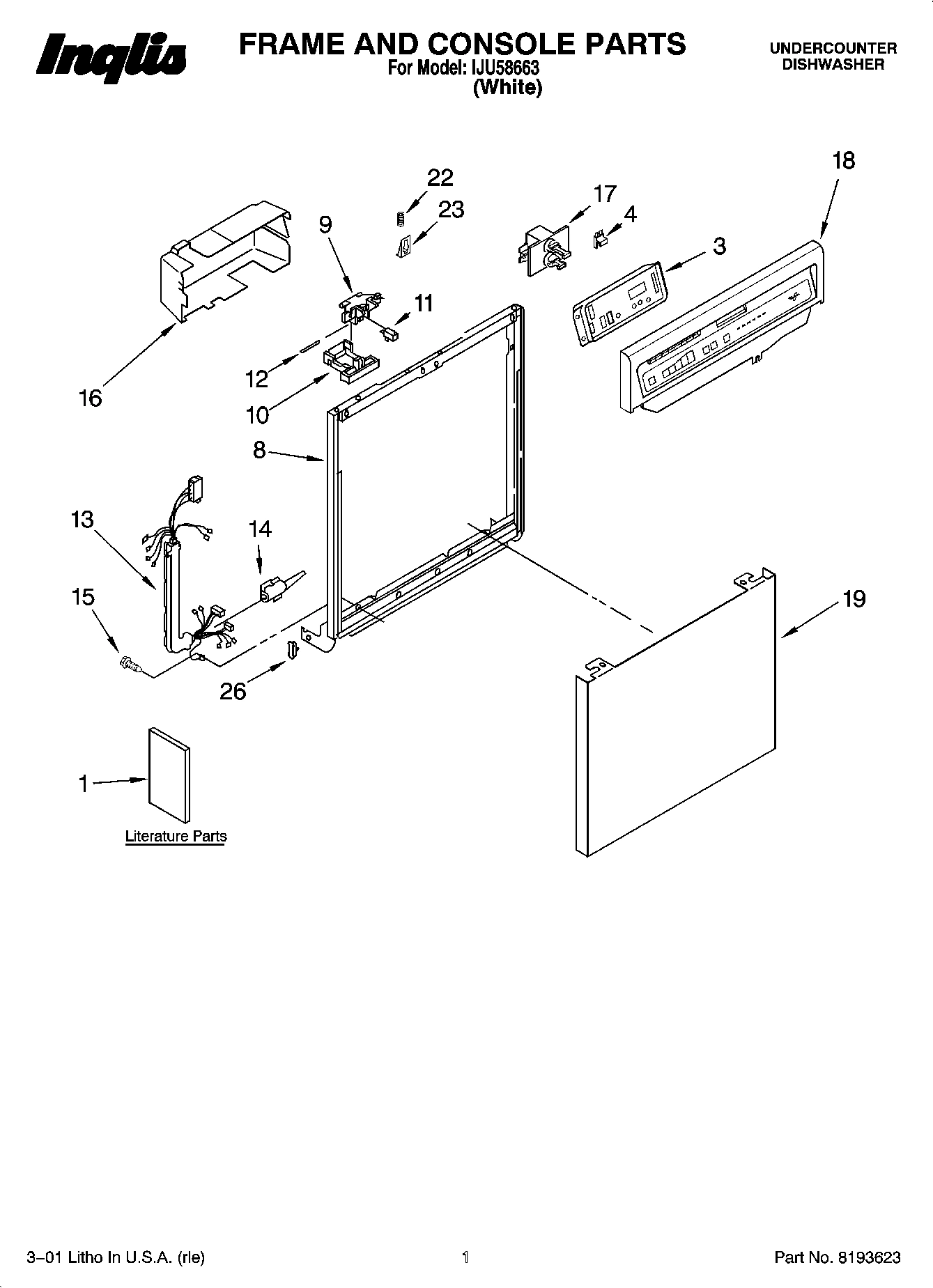 01 - FRAME AND CONSOLE PARTS