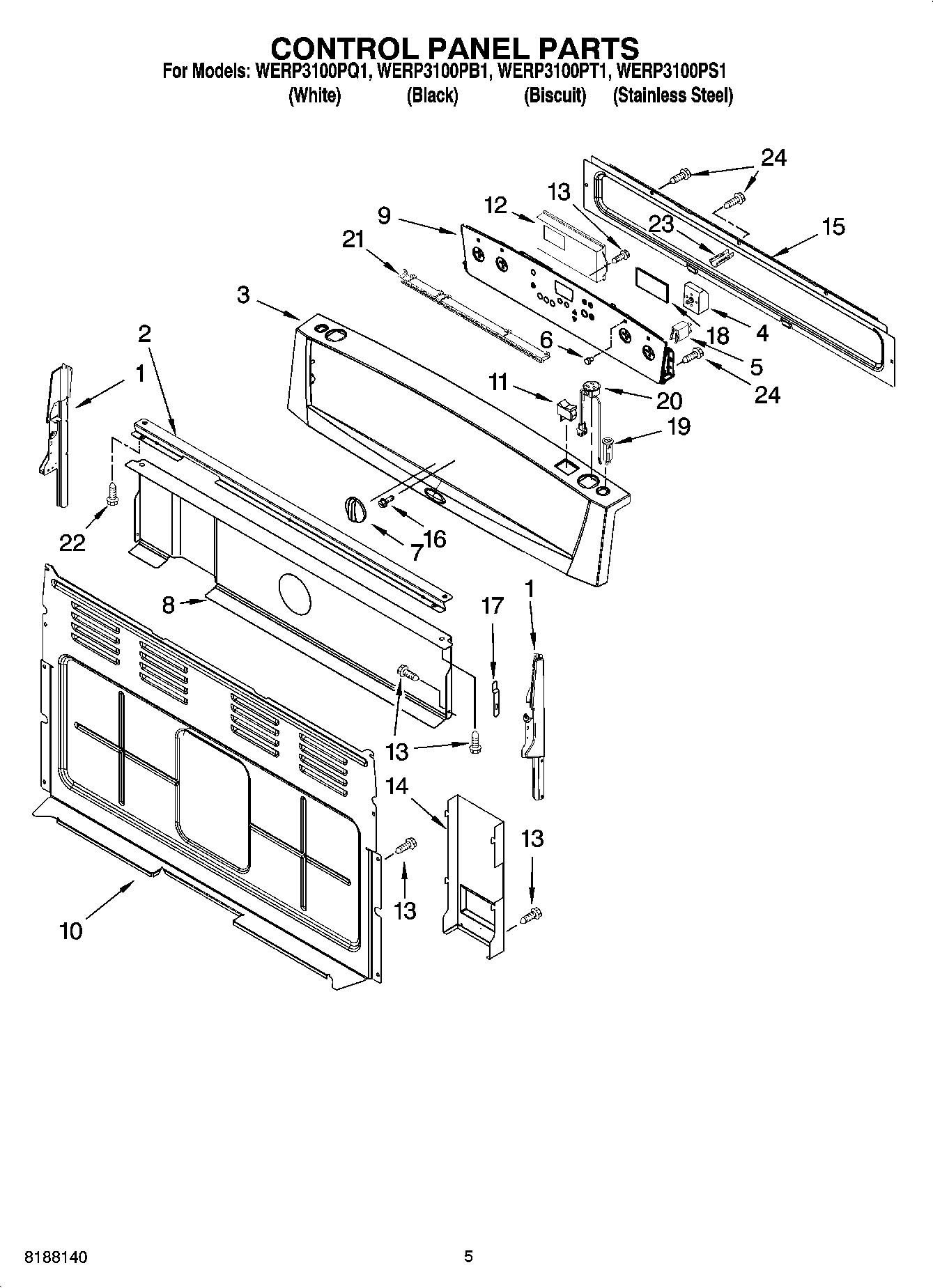 04 - CONTROL PANEL PARTS