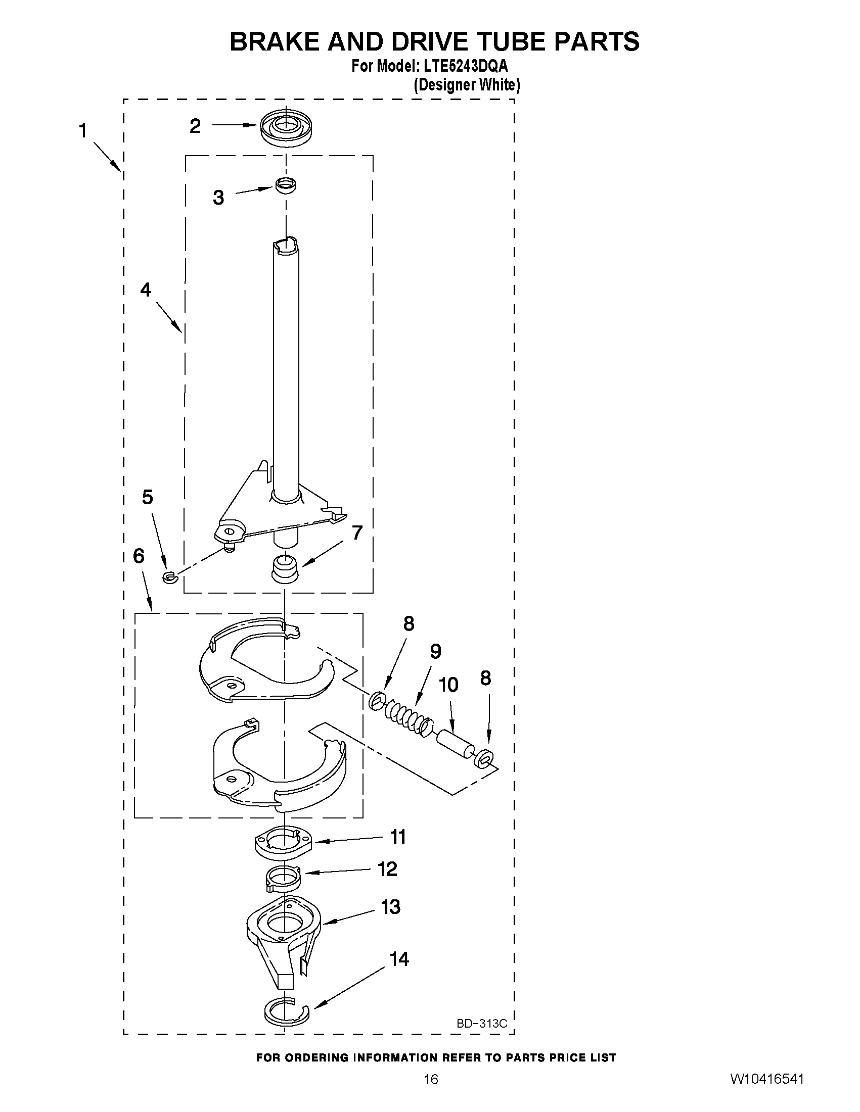 13 - BRAKE AND DRIVE TUBE PARTS