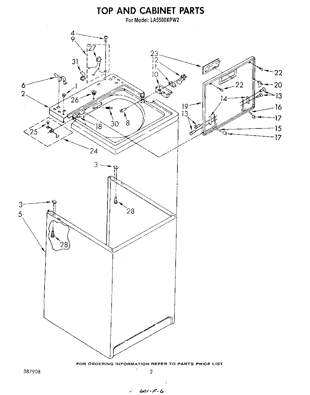 02 - TOP AND CABINET , LITERATURE AND OPTIONAL