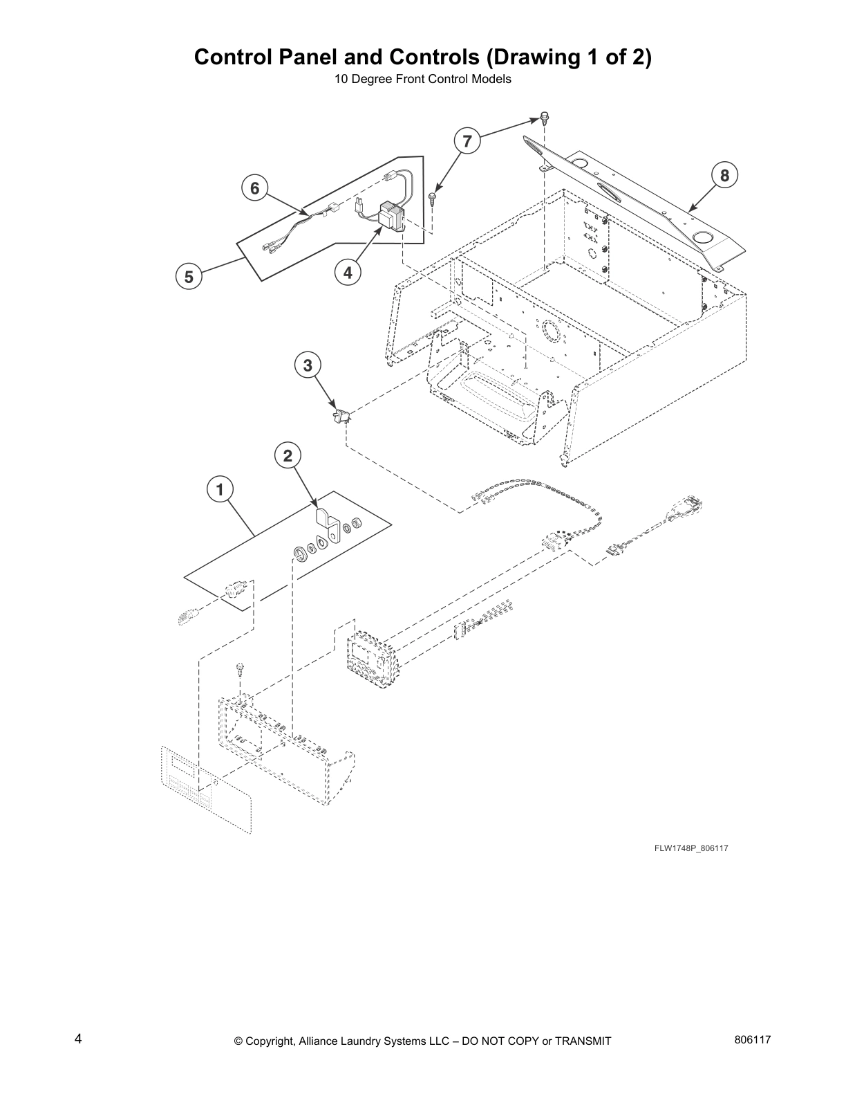 Control Panel and Controls (Drawing 1 of 2)