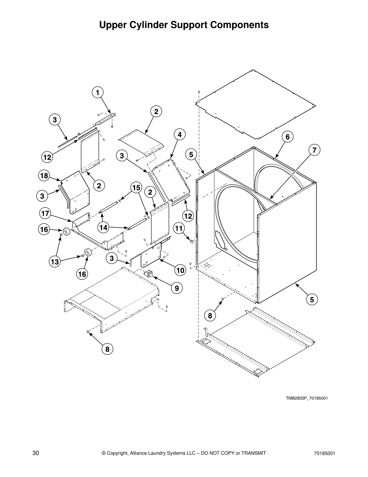 Upper Cylinder Support Components