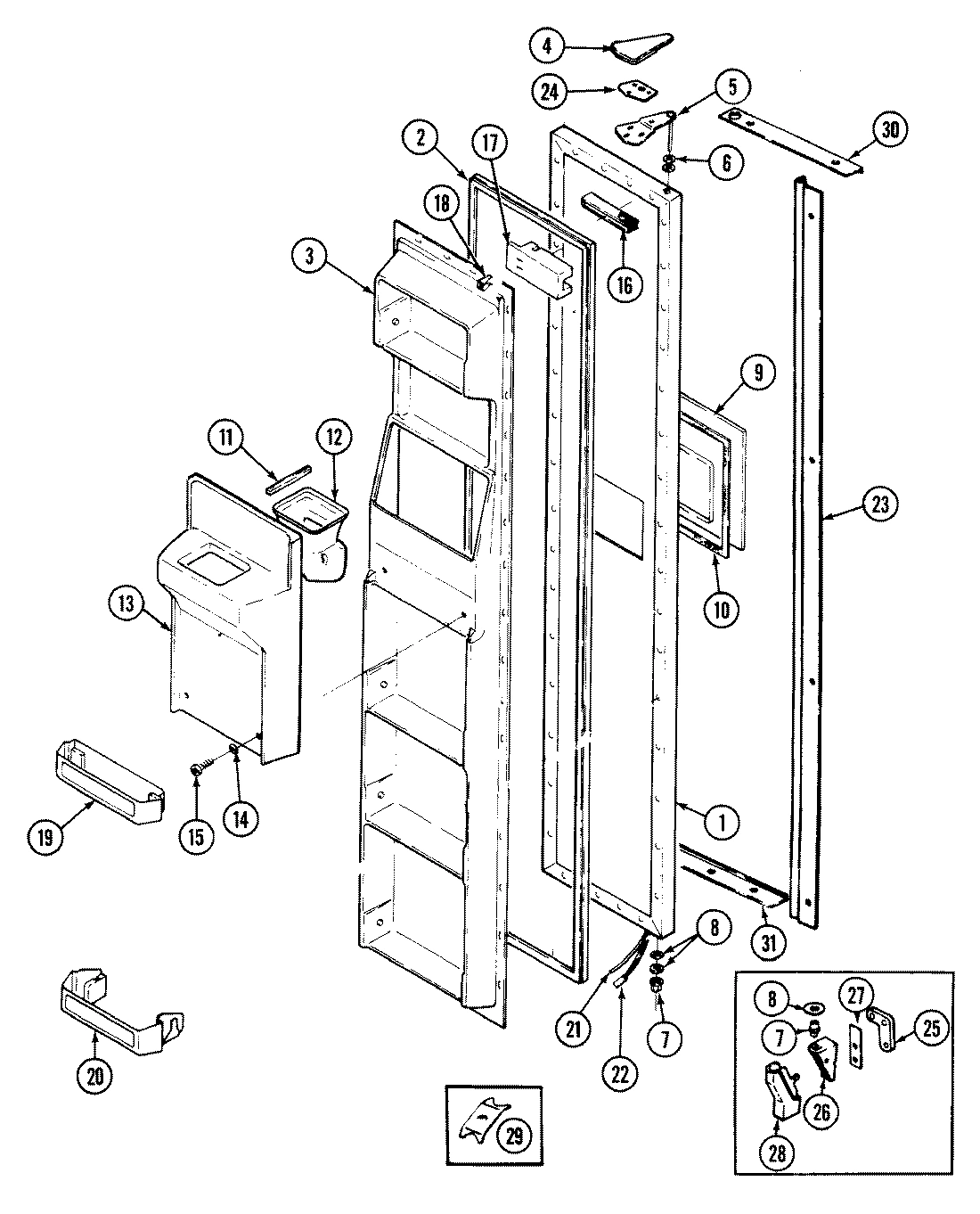 02 - FREEZER DOOR