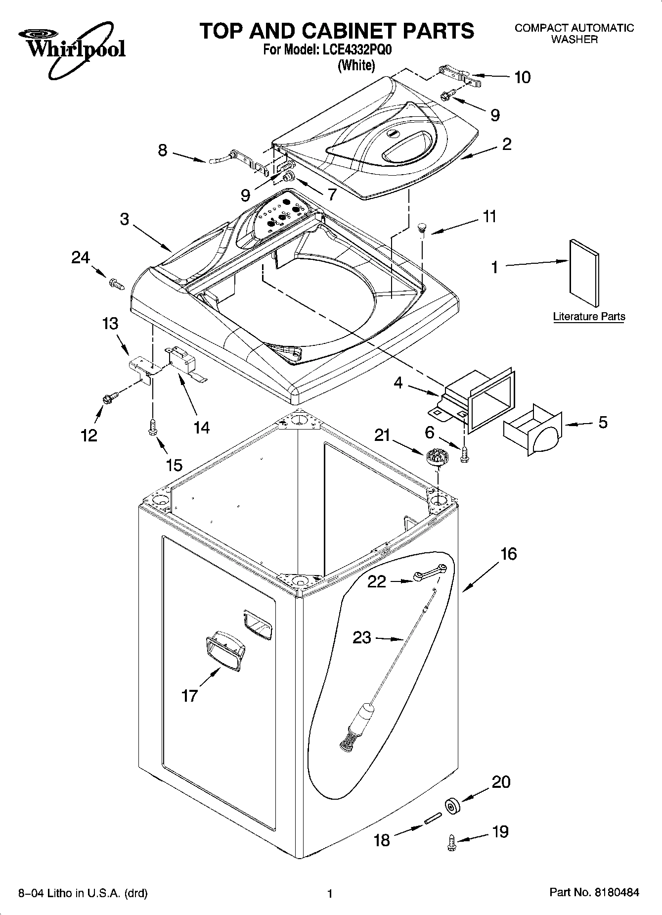 01 - TOP AND CABINET PARTS