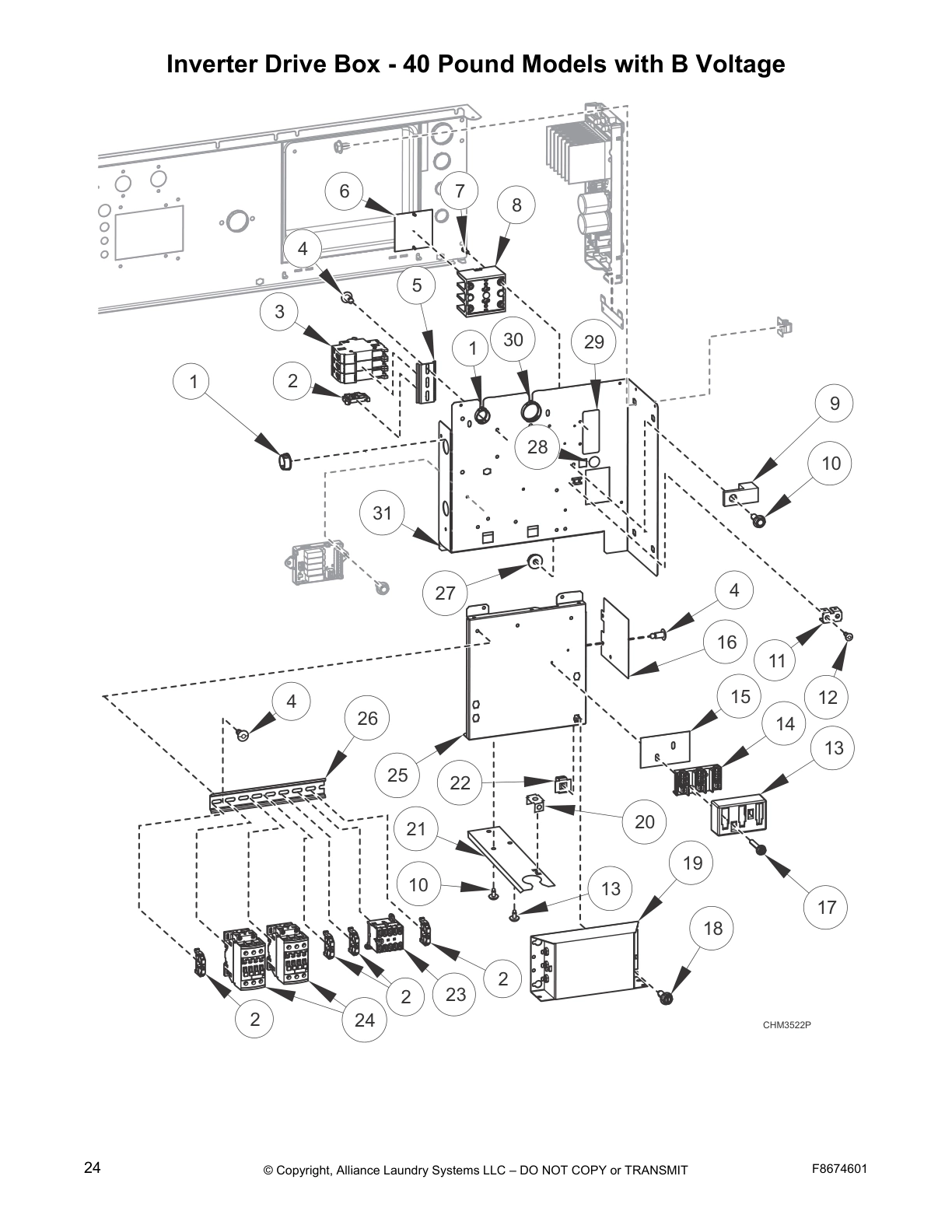 Inverter Drive Box - 40 Pound Models with B Voltage