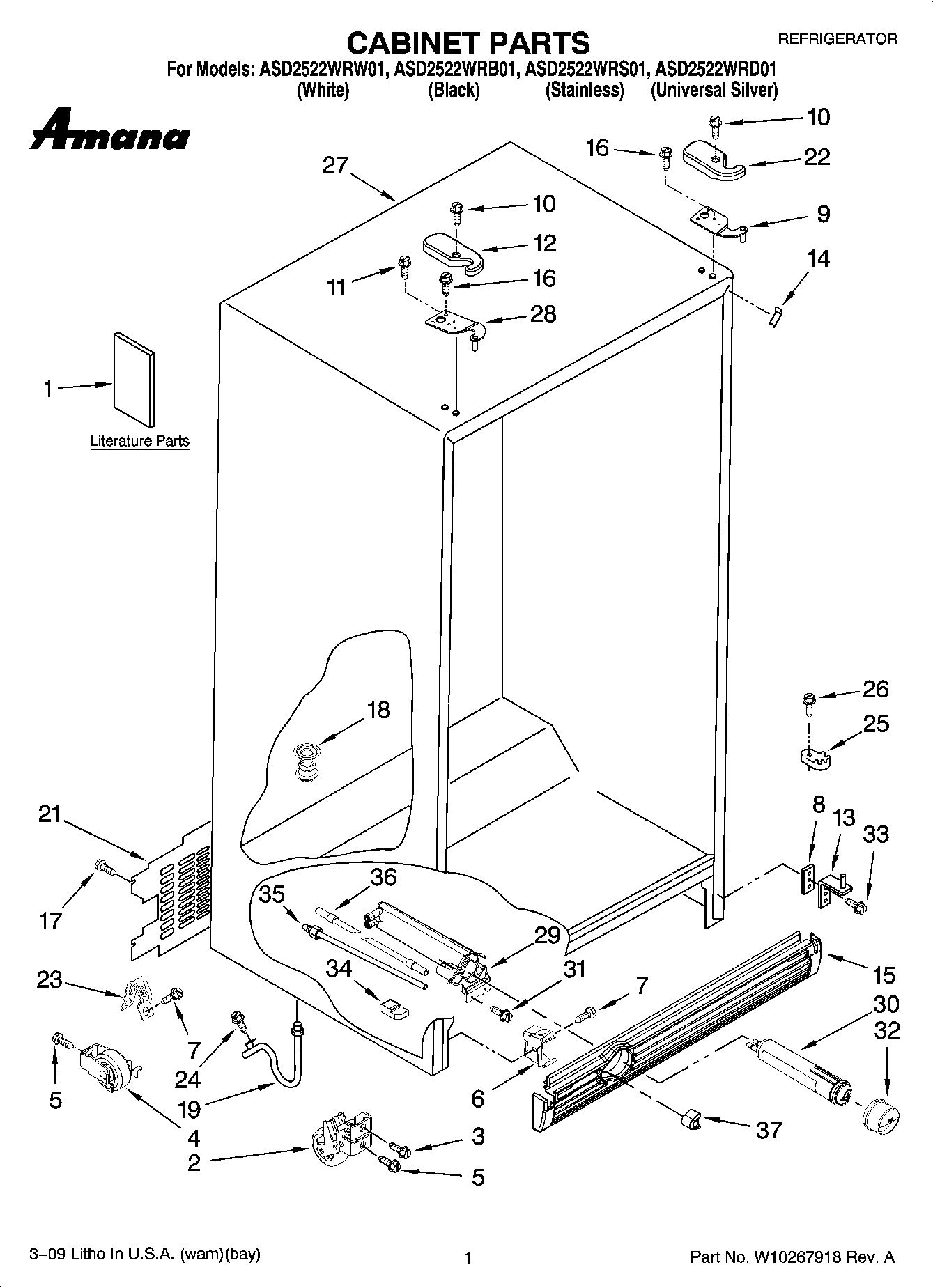 01 - CABINET PARTS