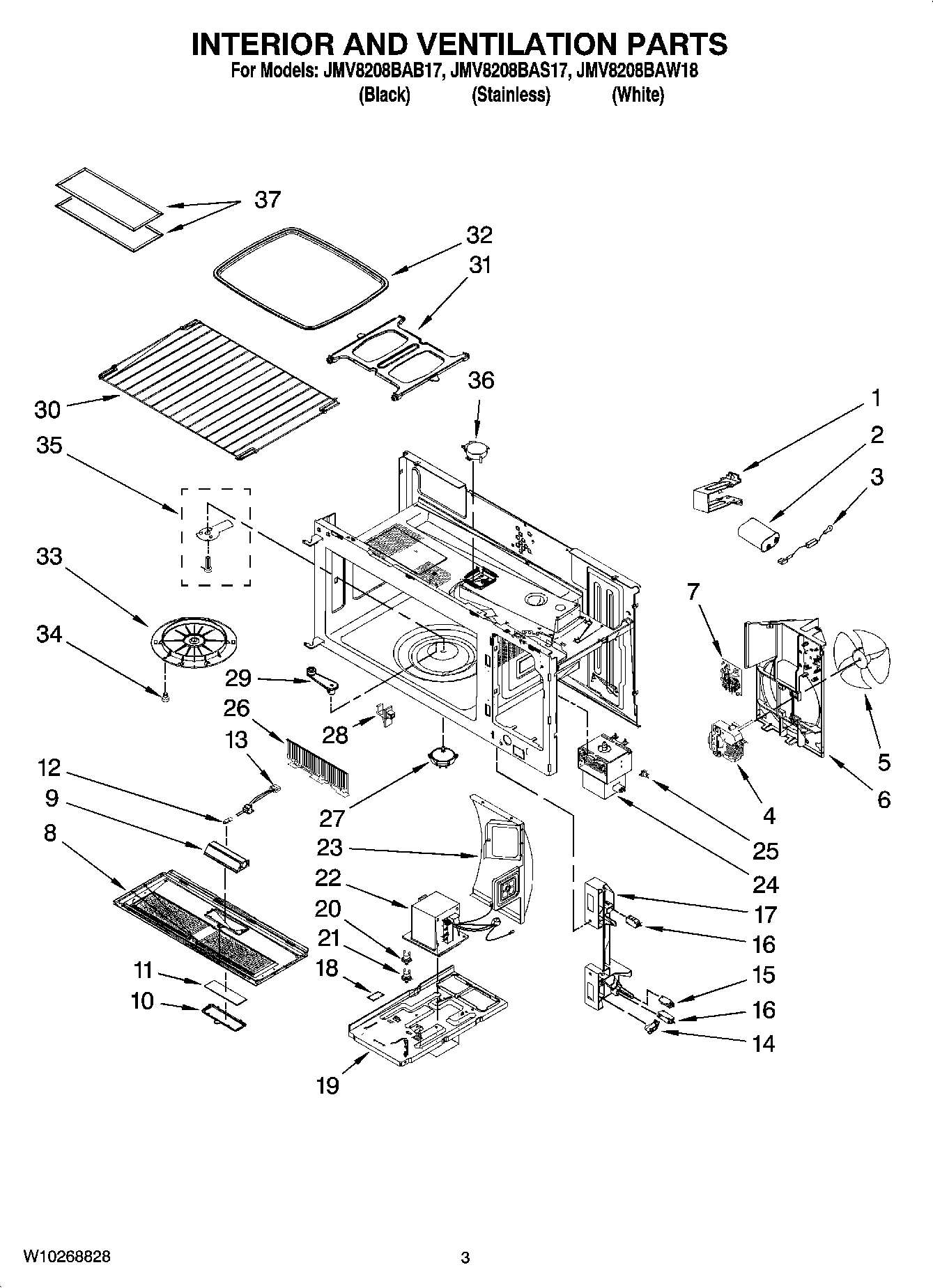 03 - INTERIOR AND VENTILATION PARTS