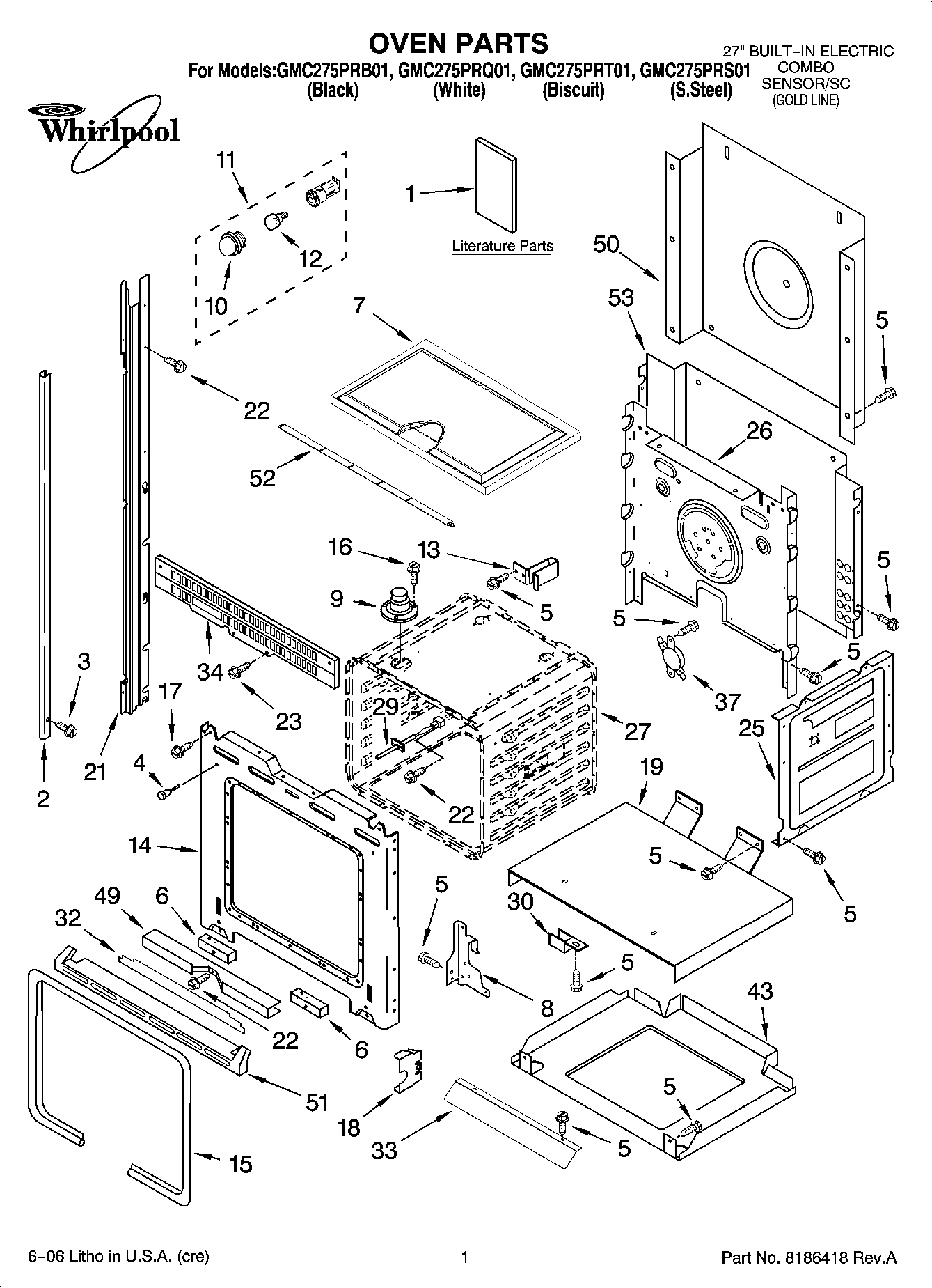 01 - OVEN PARTS