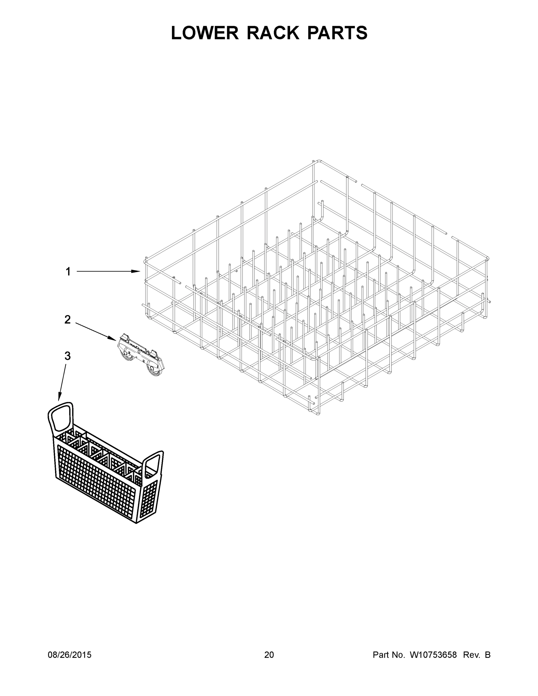 11 - LOWER RACK PARTS