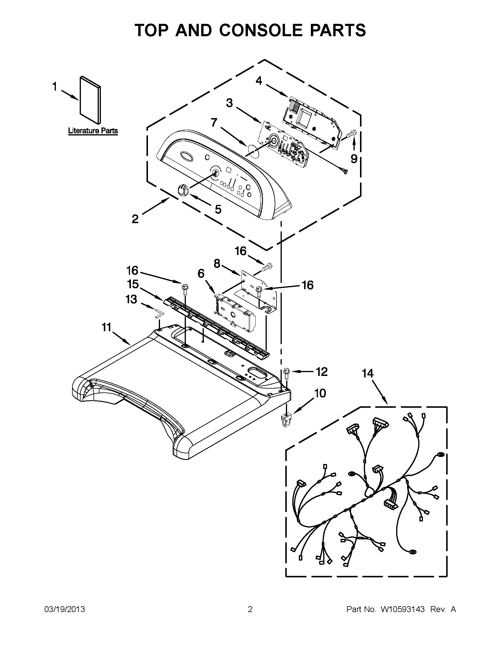 01 - TOP AND CONSOLE PARTS