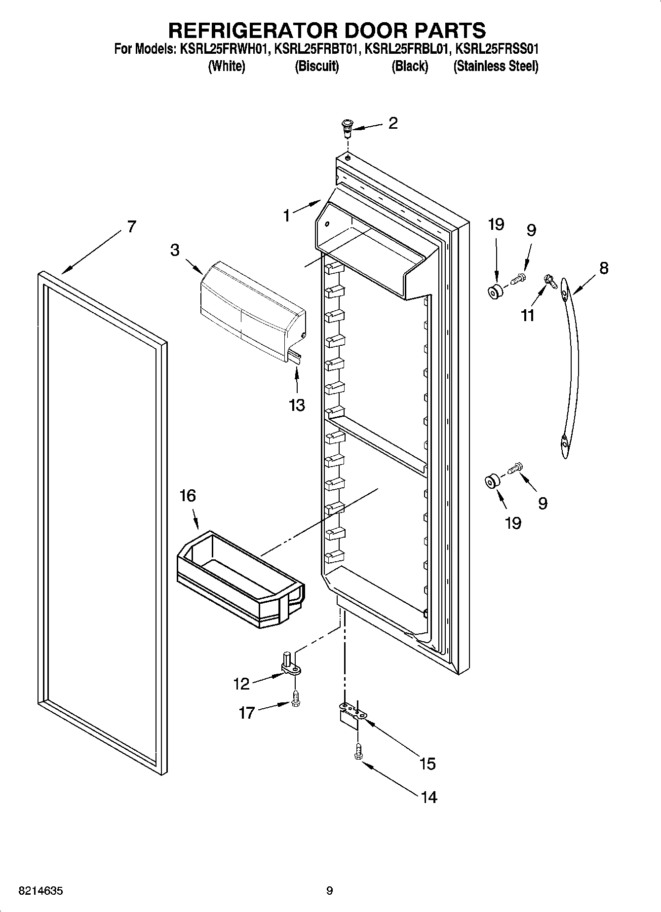 06 - REFRIGERATOR DOOR PARTS