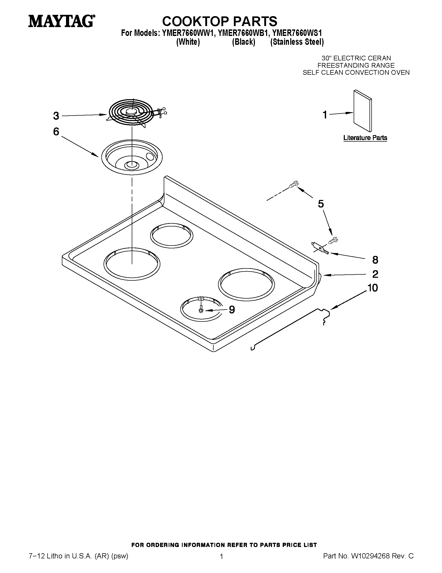 01 - COOKTOP PARTS