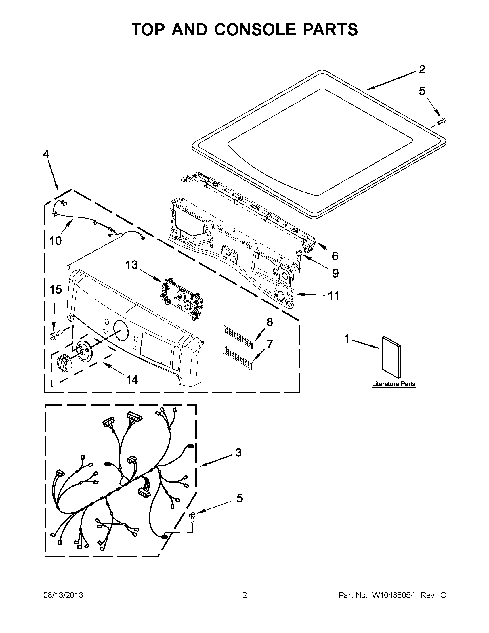 01 - TOP AND CONSOLE PARTS
