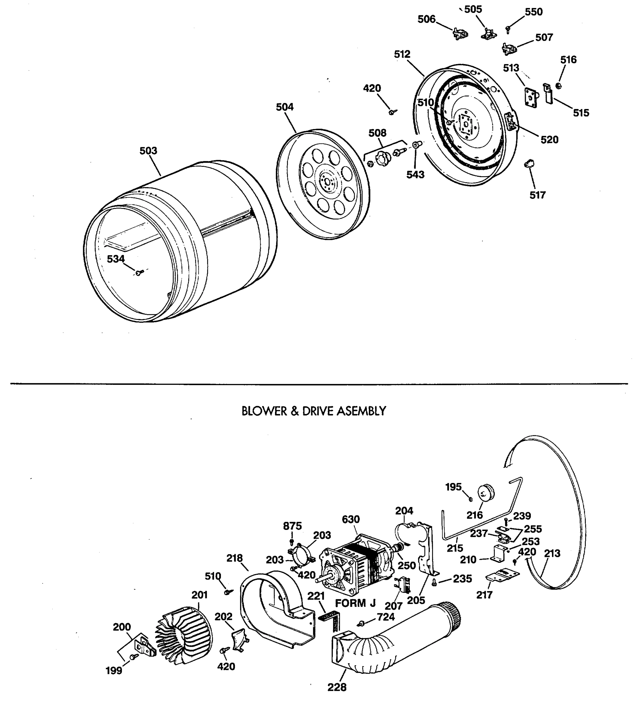 BLOWER & DRIVE ASSEMBLY