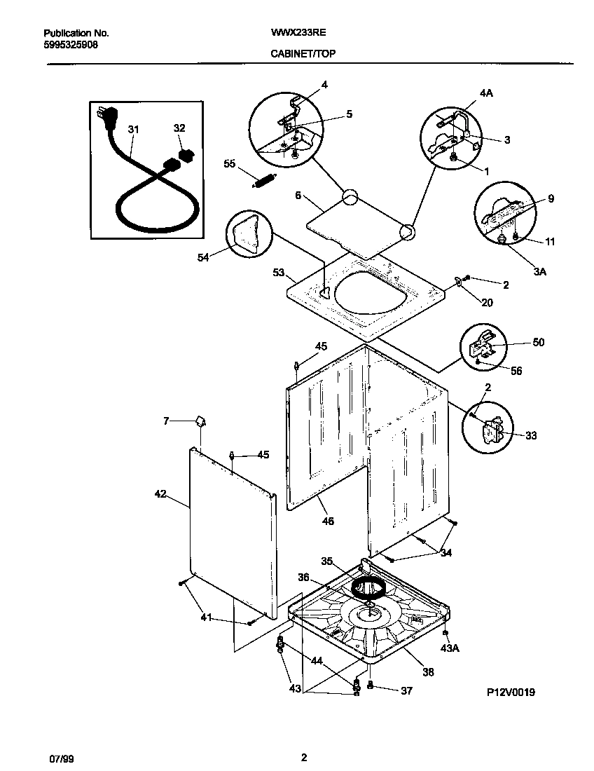02 - P12V0019 WSHR CAB,TOP