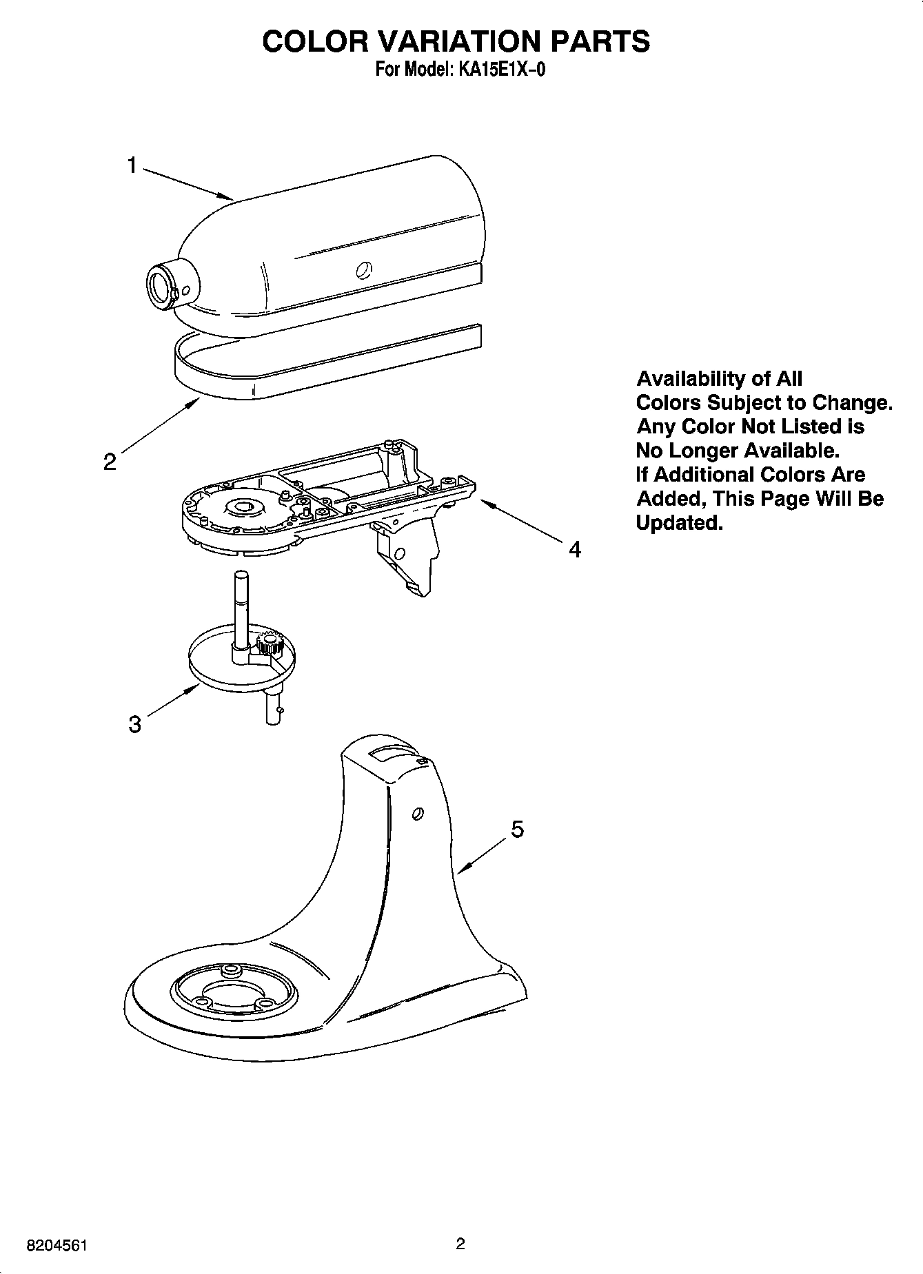 01 - COLOR VARIATION PARTS