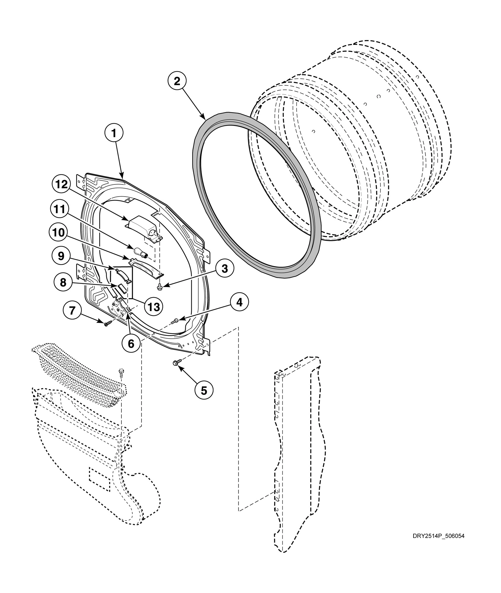 Front Bulkhead and Seal - With Light