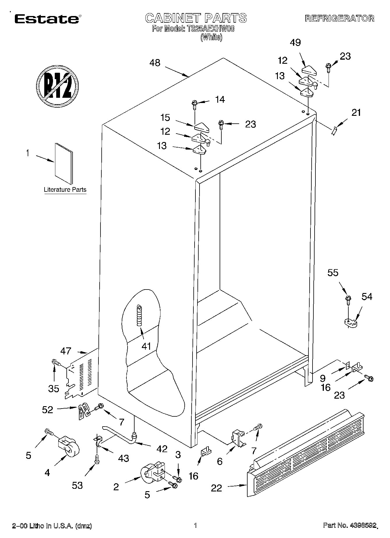 01 - CABINET, LITERATURE