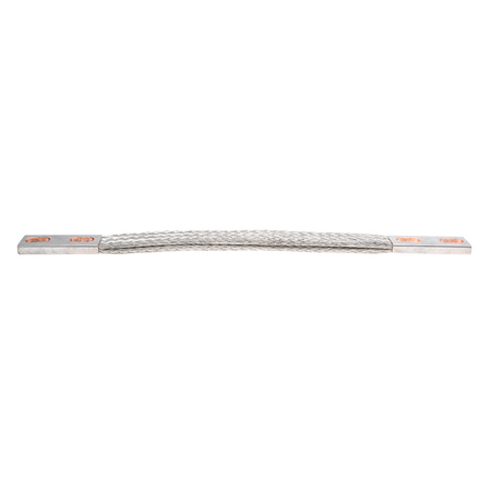 Flexible Braided Jumper Grounding Strap, 18″, 330/400 AMP