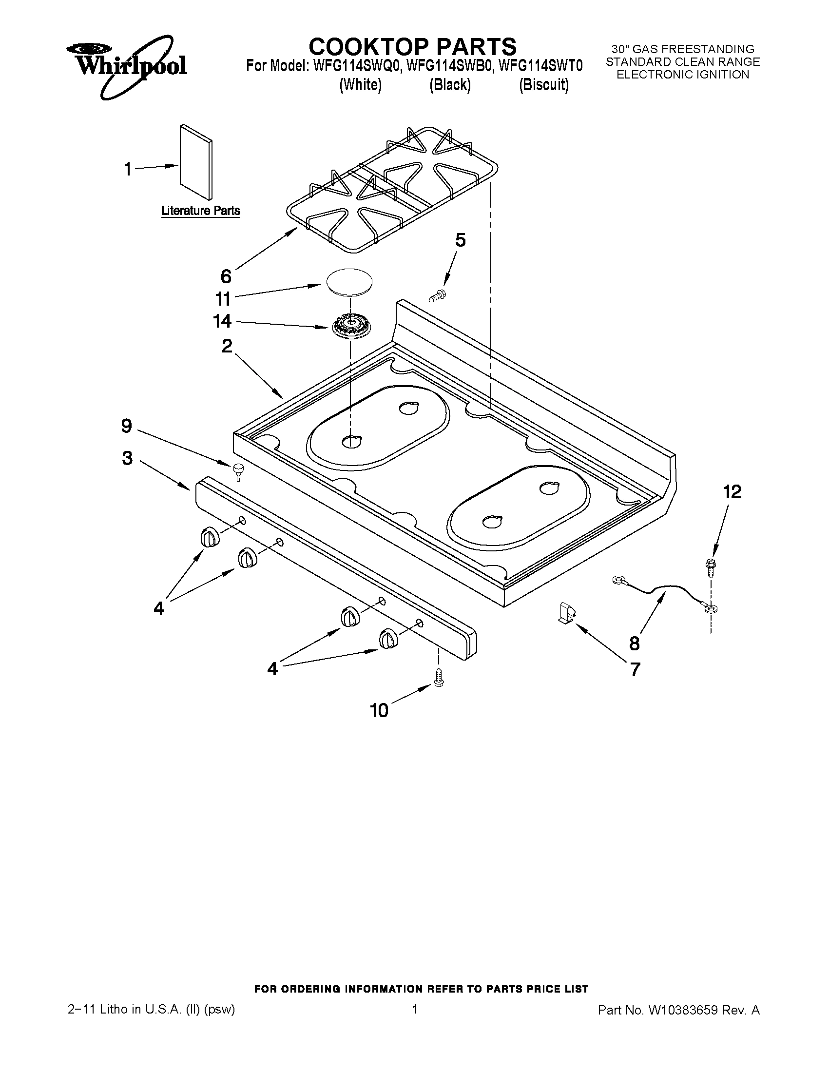 01 - COOKTOP PARTS