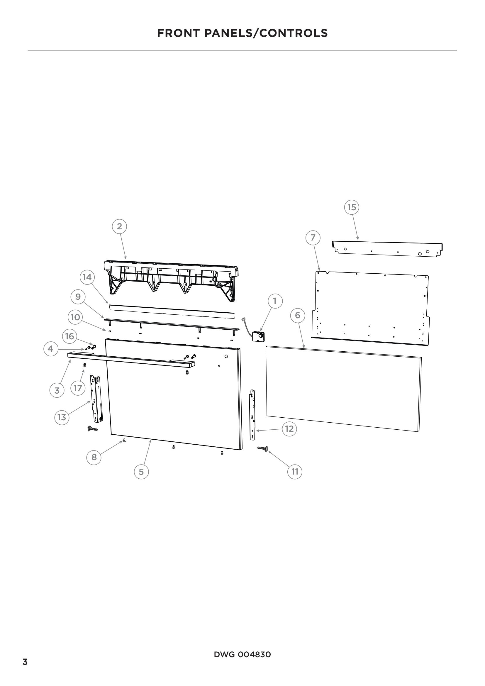 FRONT PANELS/CONTROLS