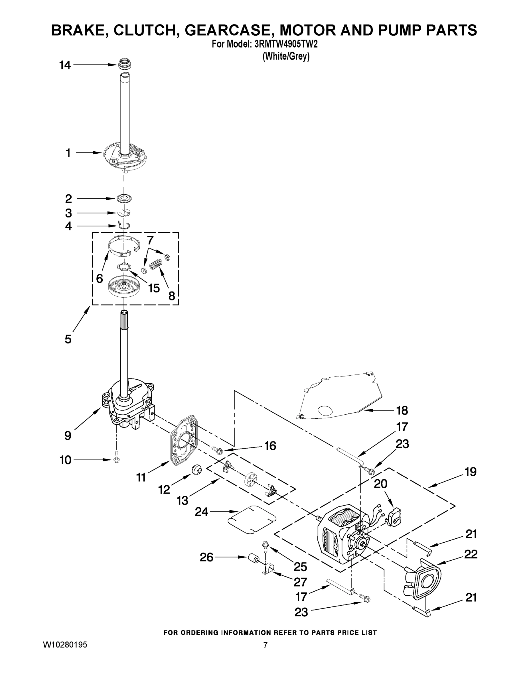 04 - BRAKE, CLUTCH, GEARCASE, MOTOR AND PUMP PARTS