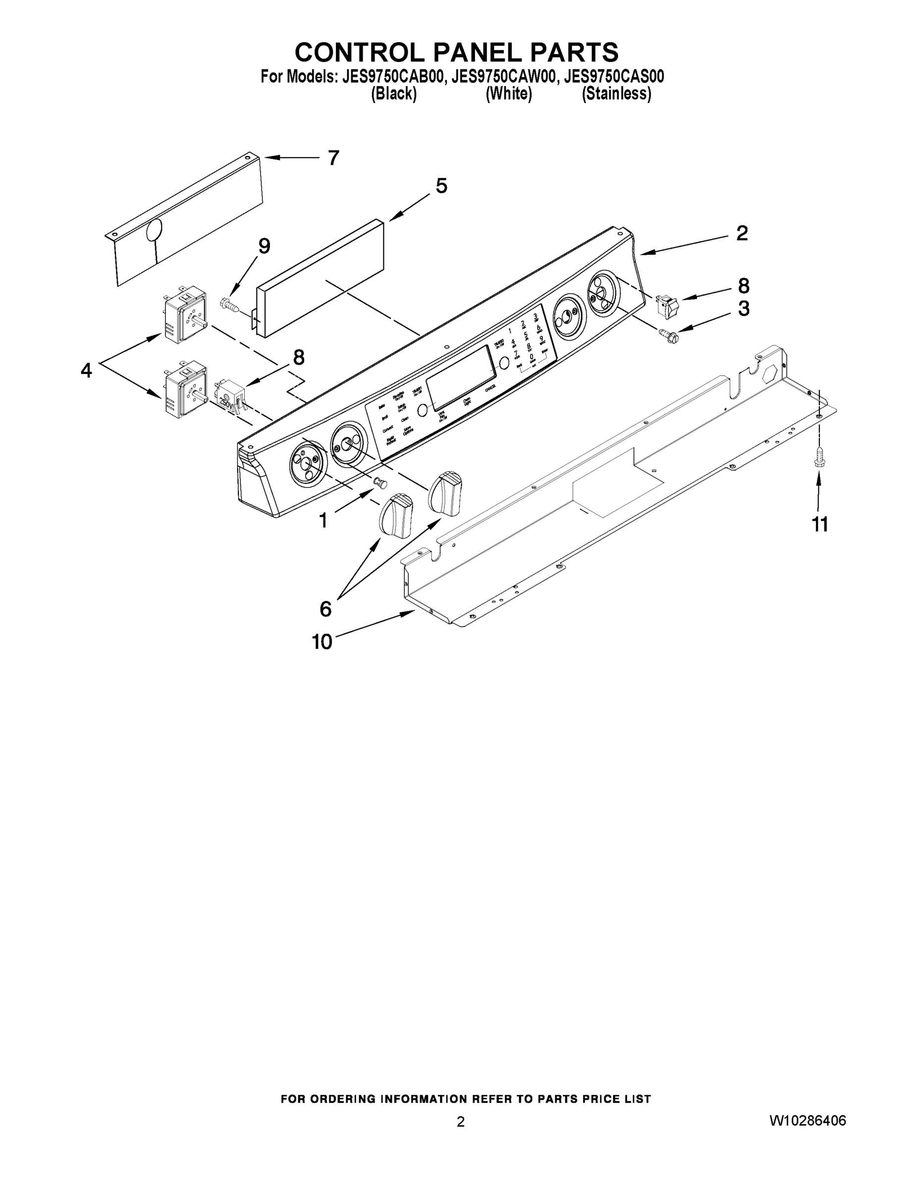 02 - CONTROL PANEL PARTS
