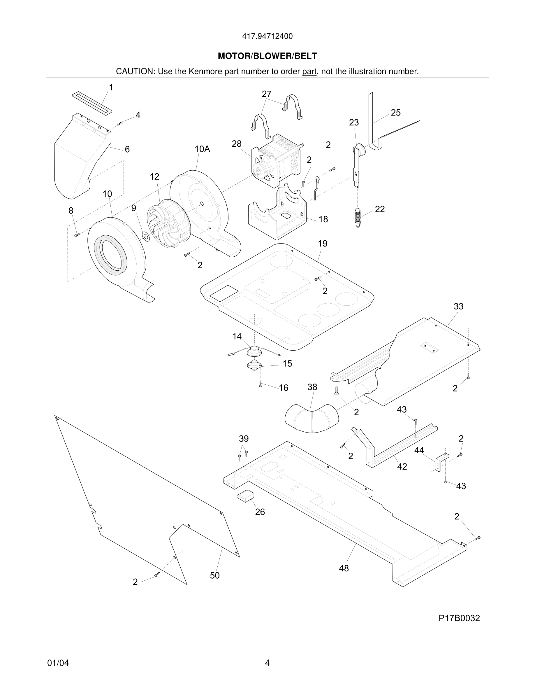05 - MOTOR/BLOWER/BELT