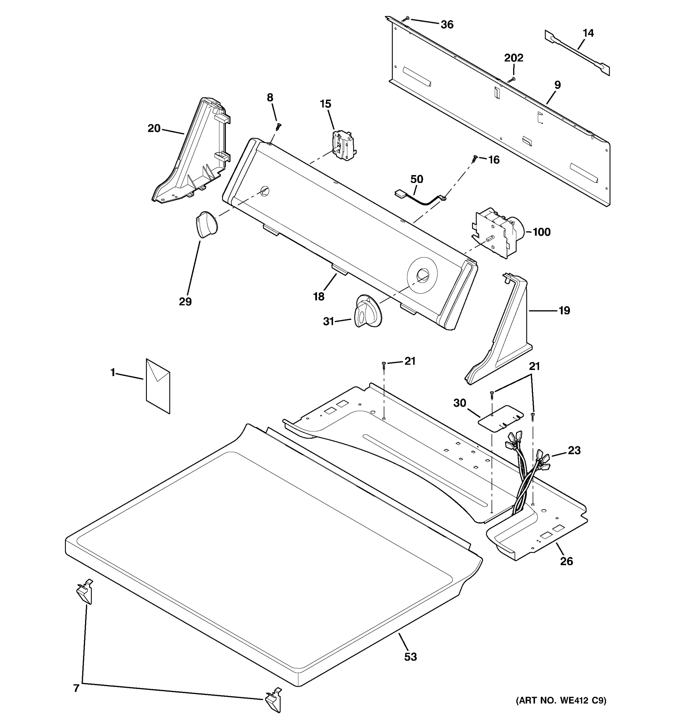 CONTROLS & TOP PANEL