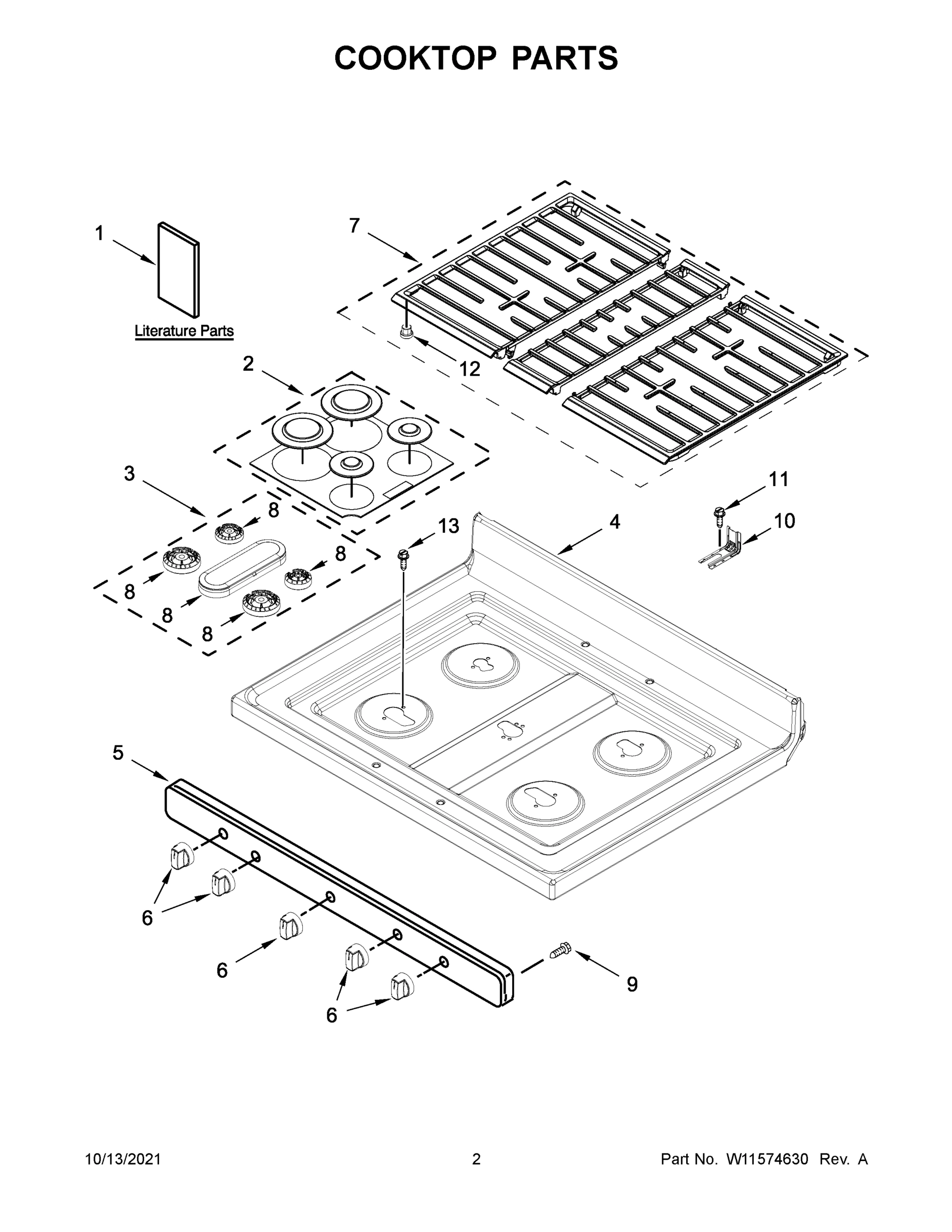 02 - COOKTOP PARTS