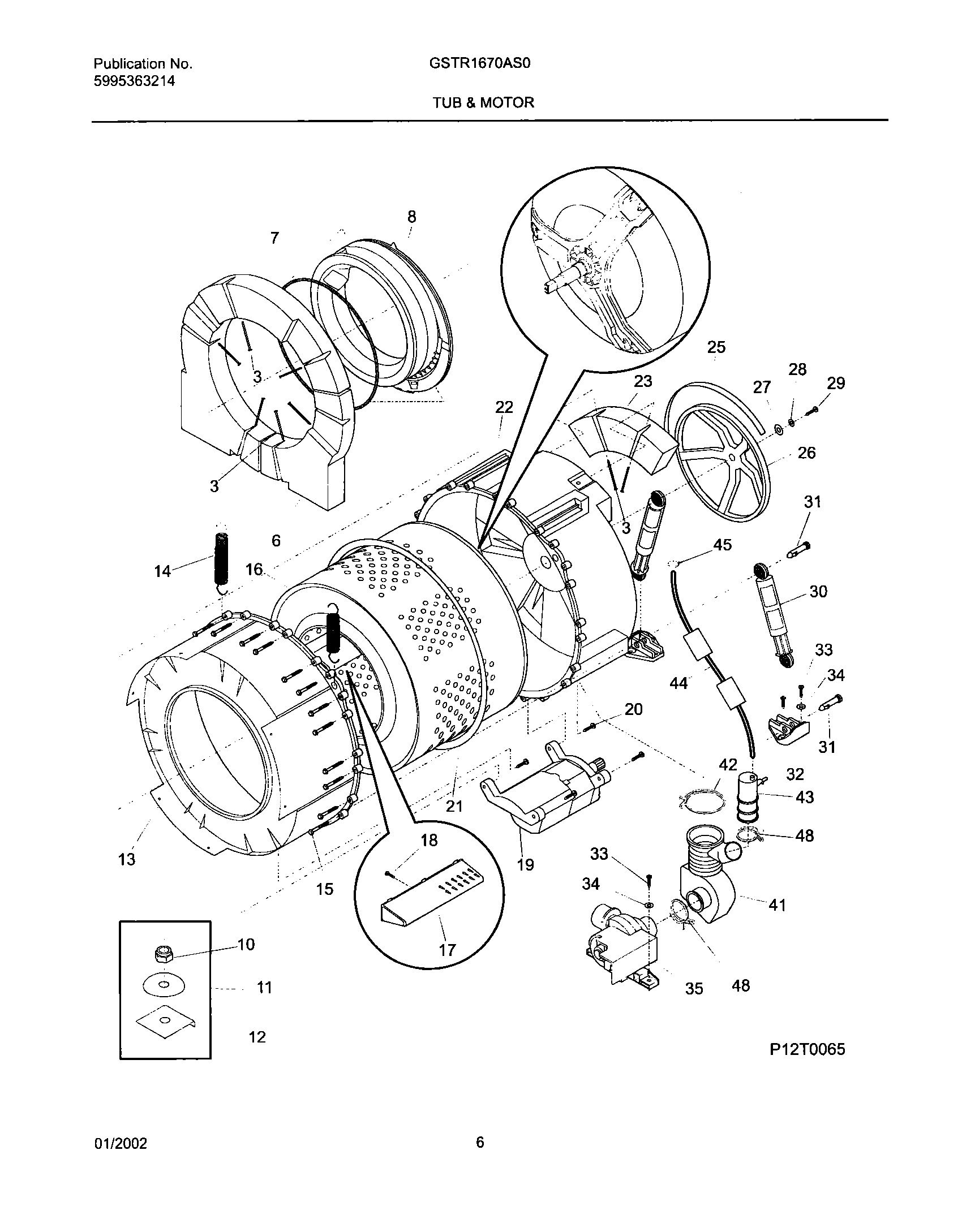 07 - WSHR TUB,MOTOR