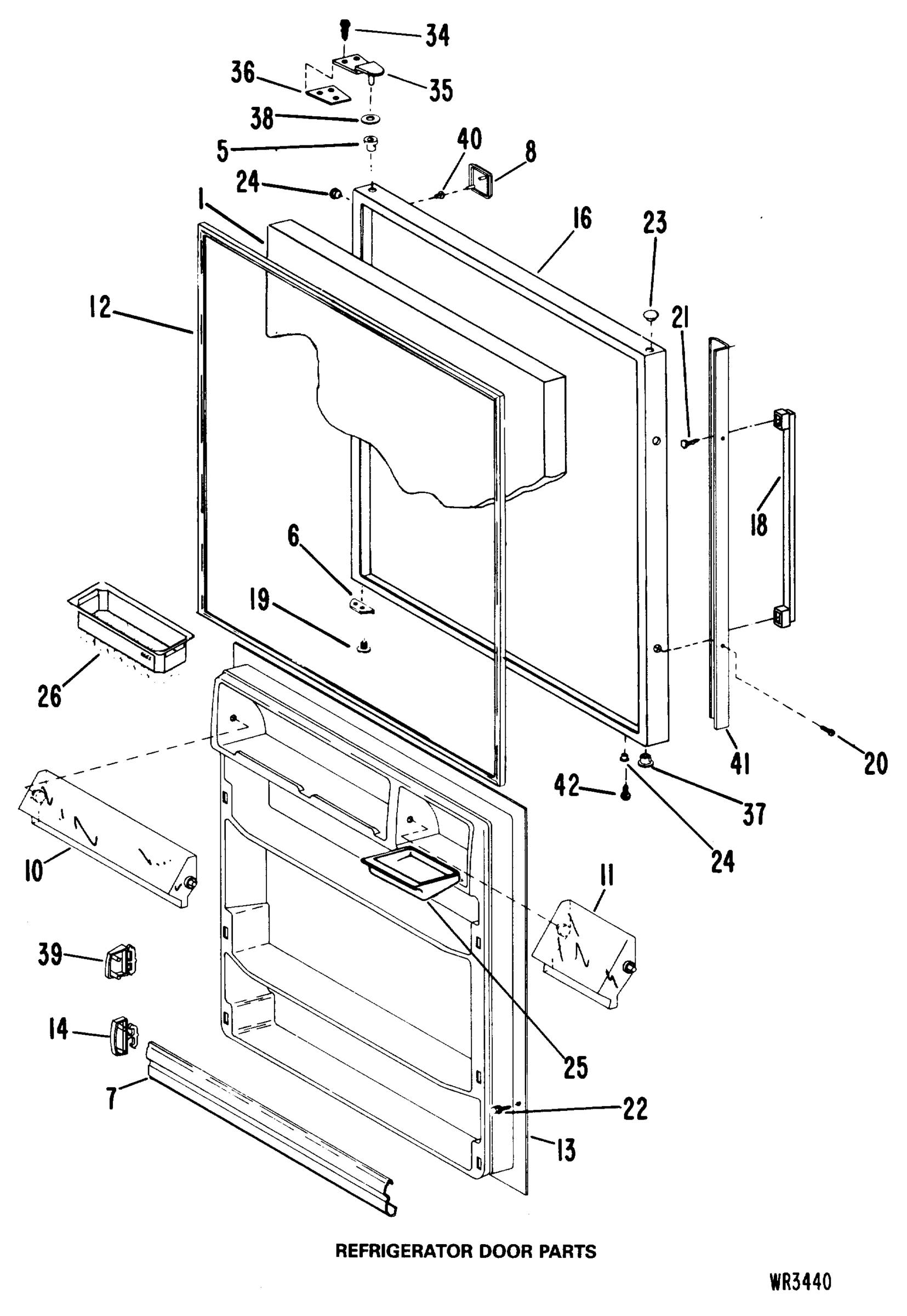 REFRIGERATOR DOOR PARTS