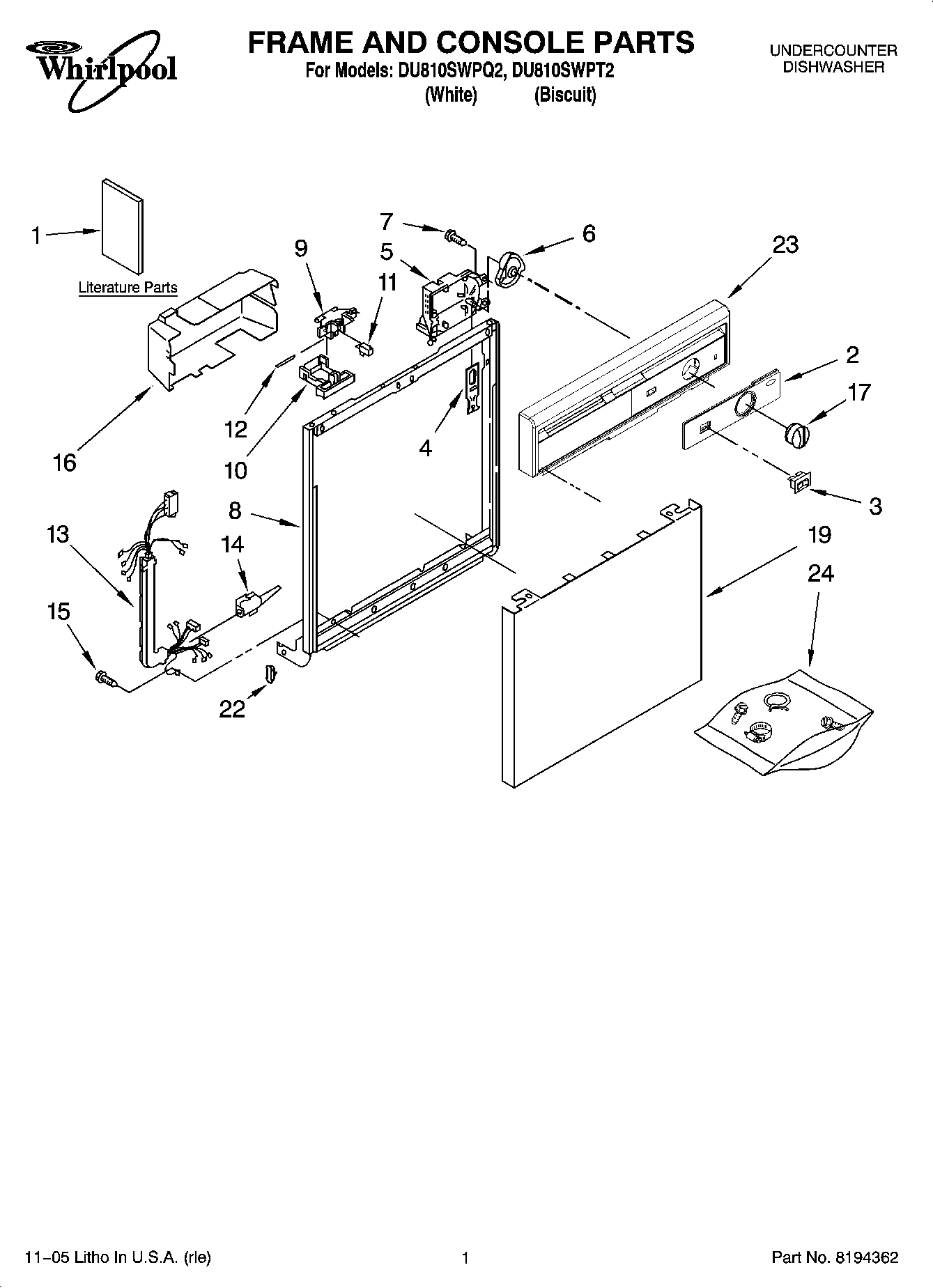 01 - FRAME AND CONSOLE PARTS